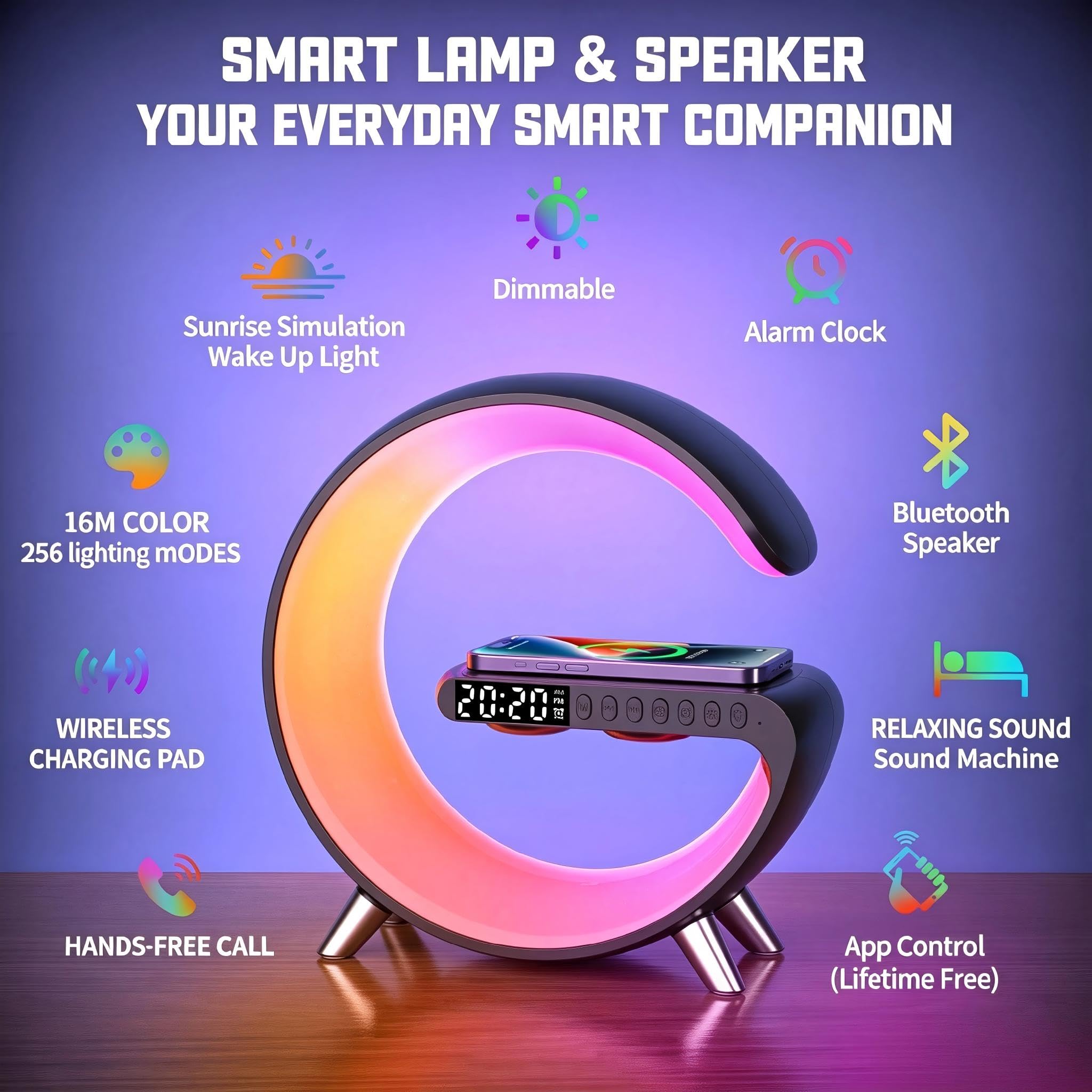 RGFF 4-in-1 wireless charger image for bedside desk use