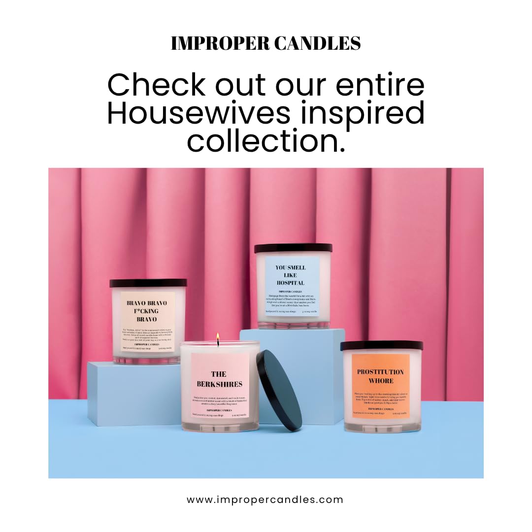 San Diego handmade candle by Improper Candles for RHOSLC inspired gift