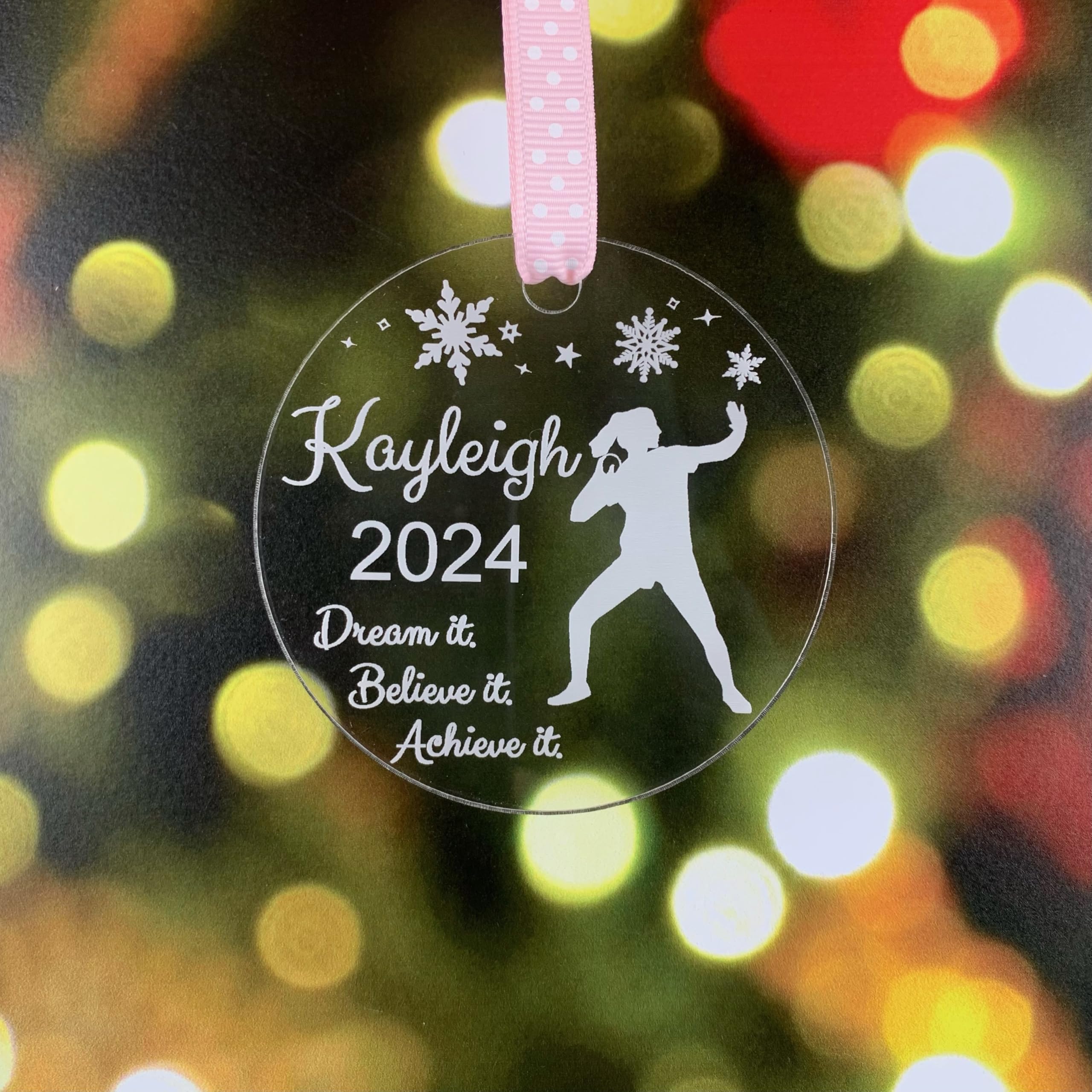 Giftable shot put ornament for athletes