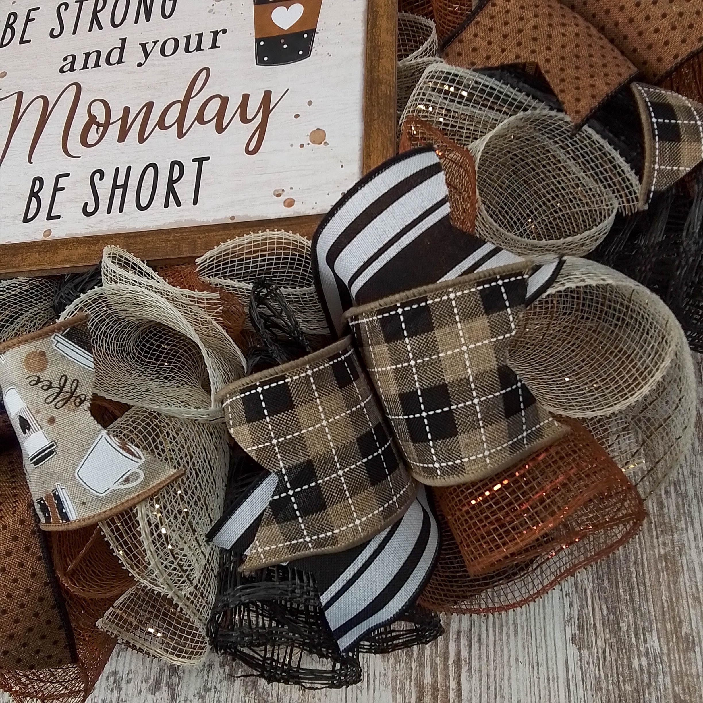 Coffee lovers gift wreath suitable for home decor