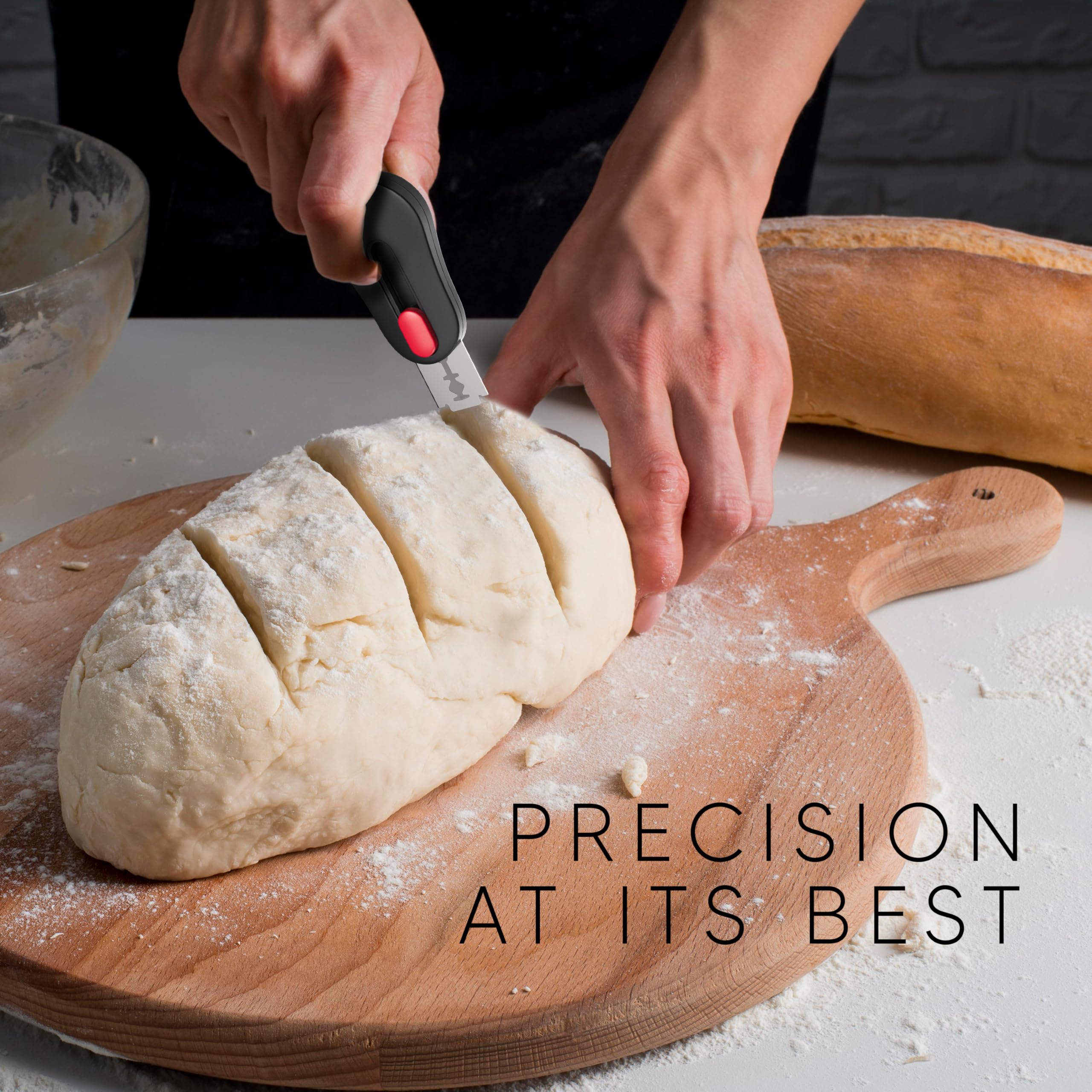 RICCLE retractable bread lame for safe storage and handling