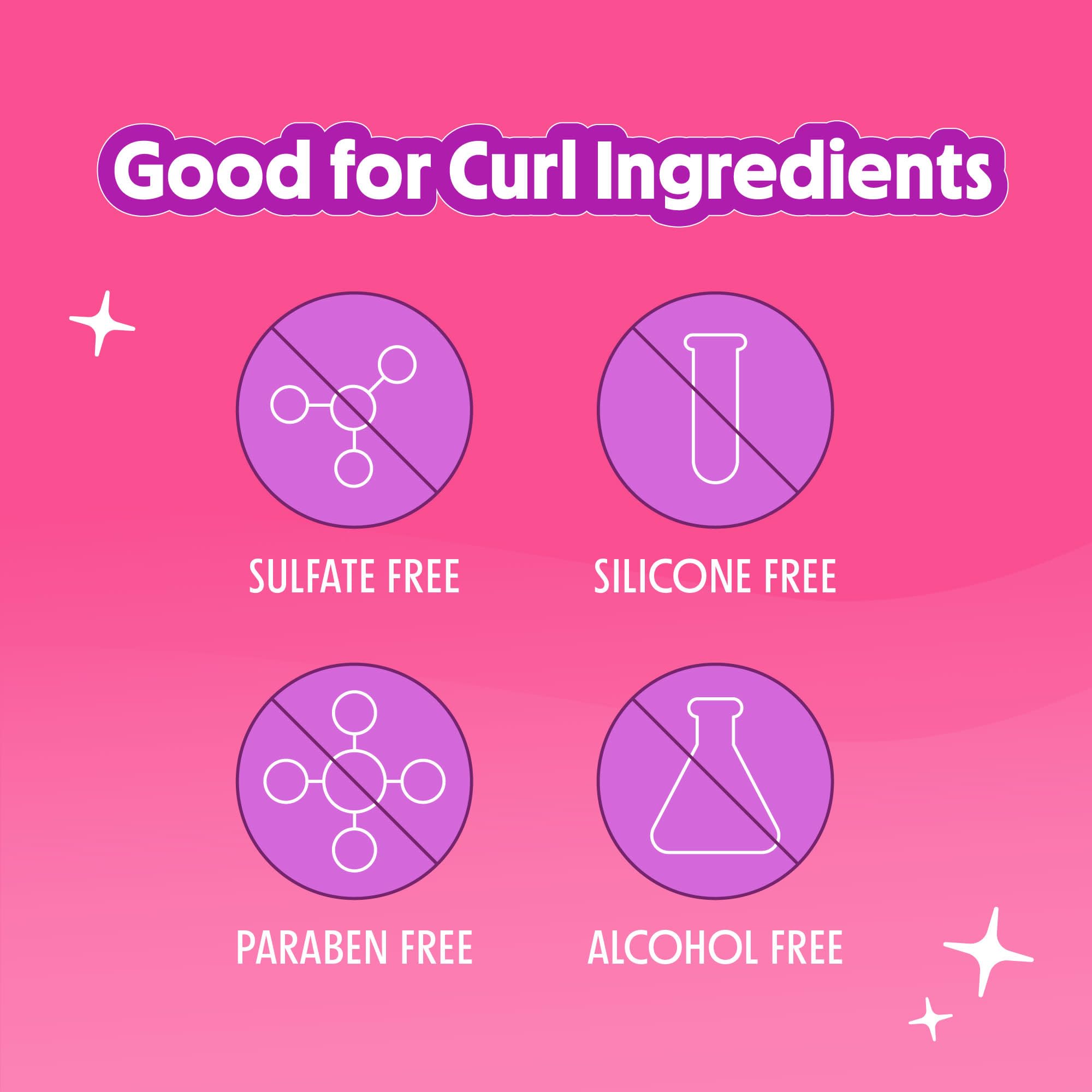 Curl definition frizz control with Not Your Mother's Curl Talk