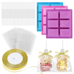 Rice Krispy Treats Making Set molds 3 silicone cereal bar molds
