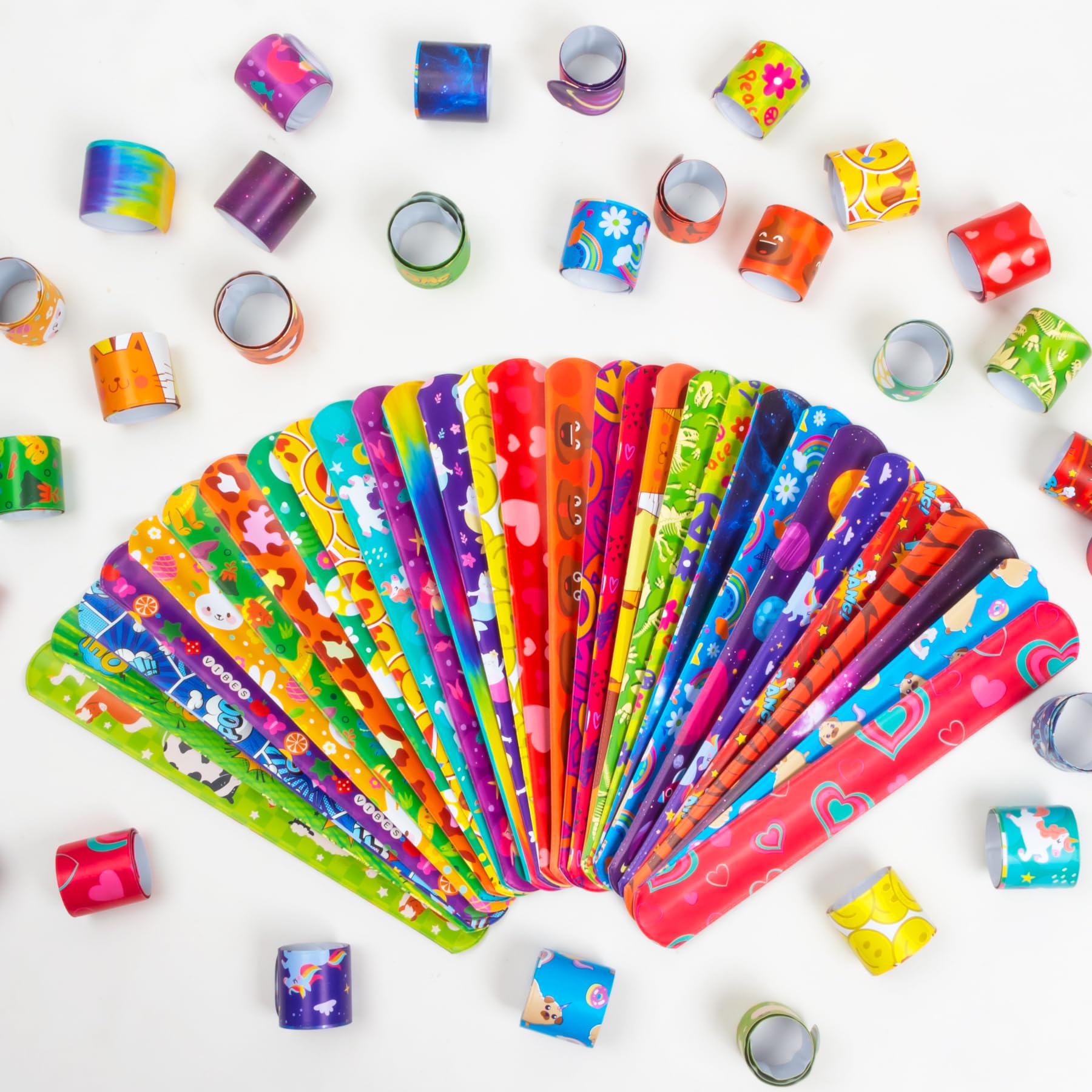 size 22x3 cm PVC steel slap bracelets