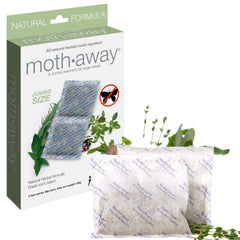 Richards Homewares Moth Away Herbal Non Toxic Natural Repellent sachets packaging