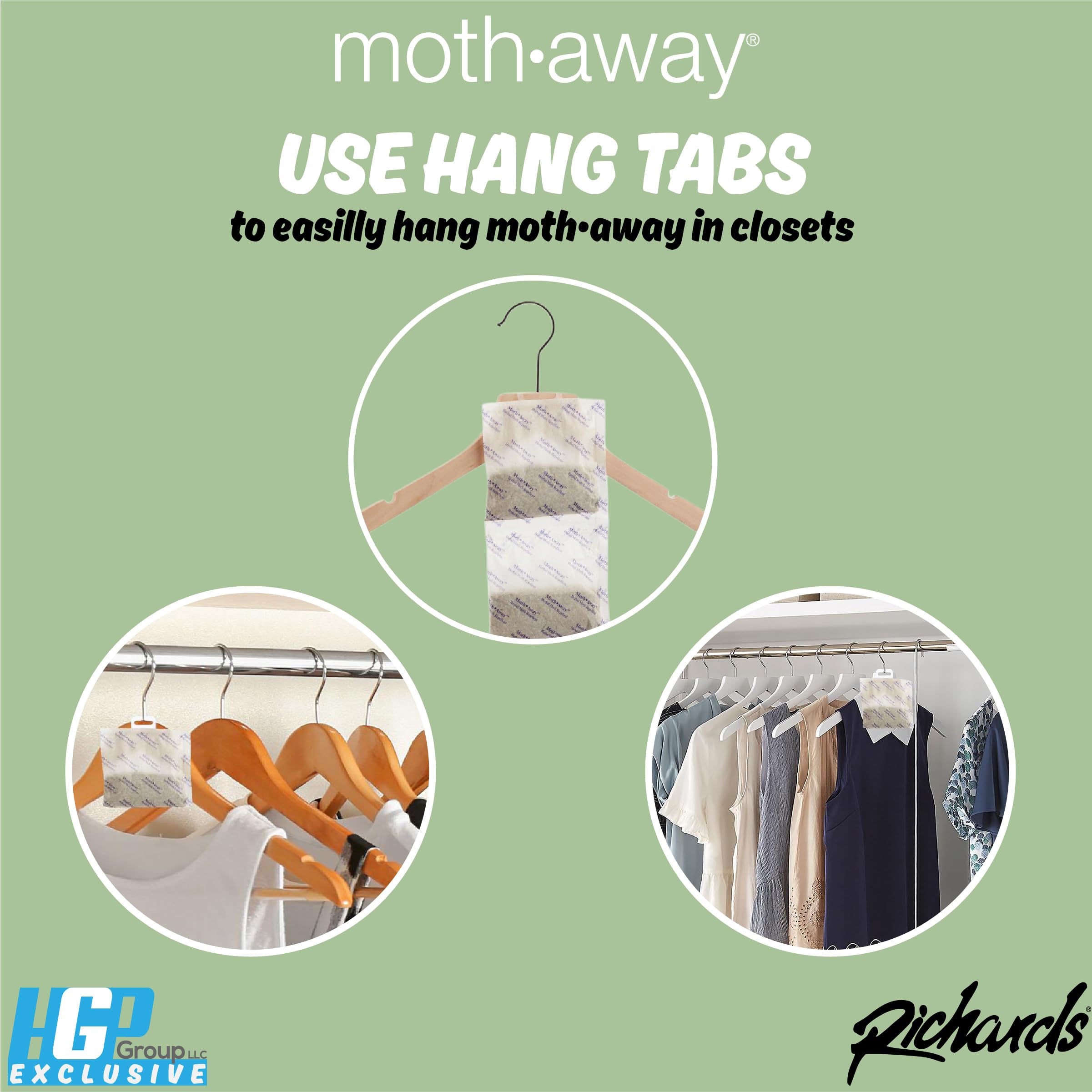 Moth deterrent sachets for garments Richards Homewares