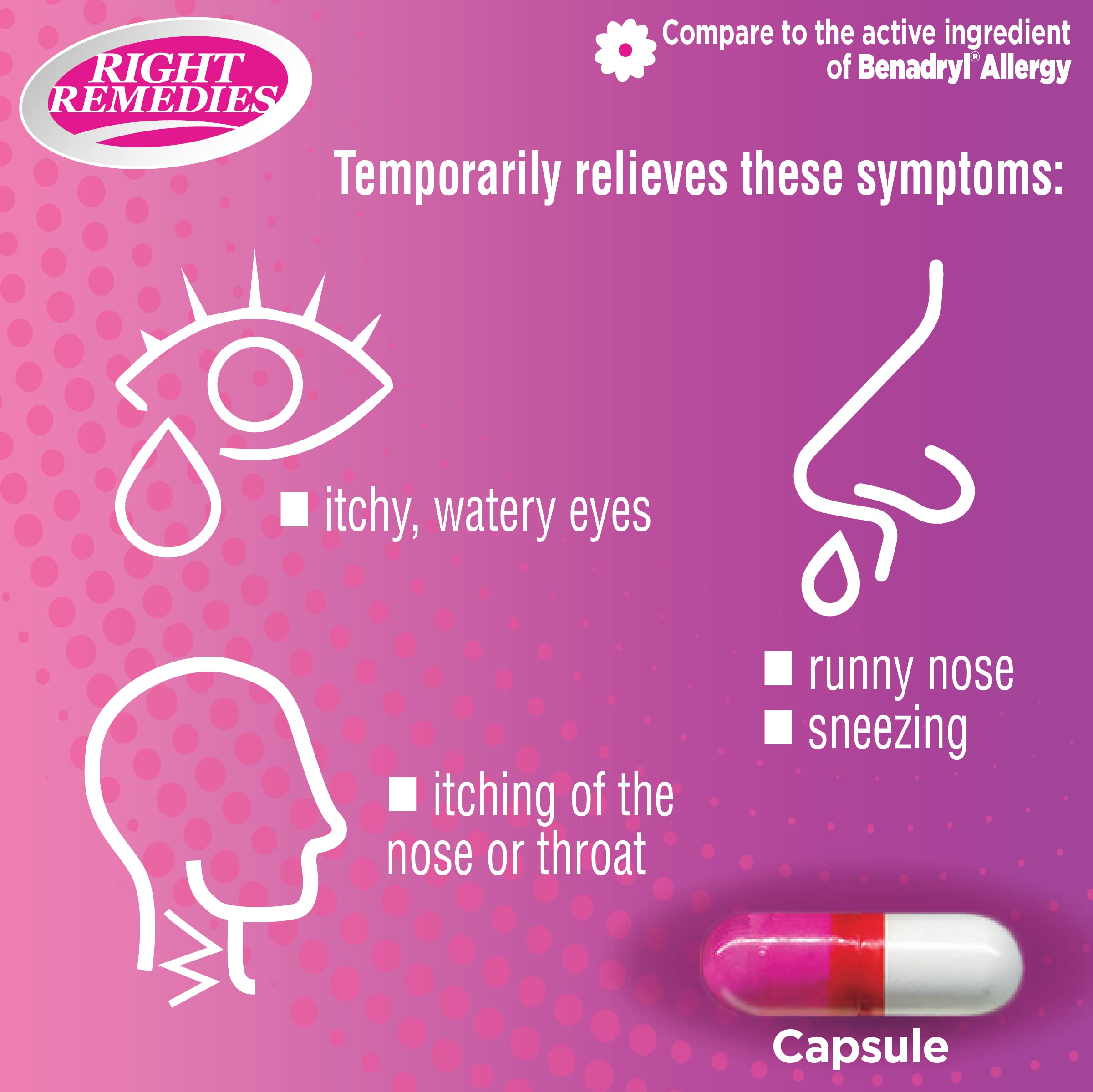Packaging note comparing to National Brand Allergy Ultratabs