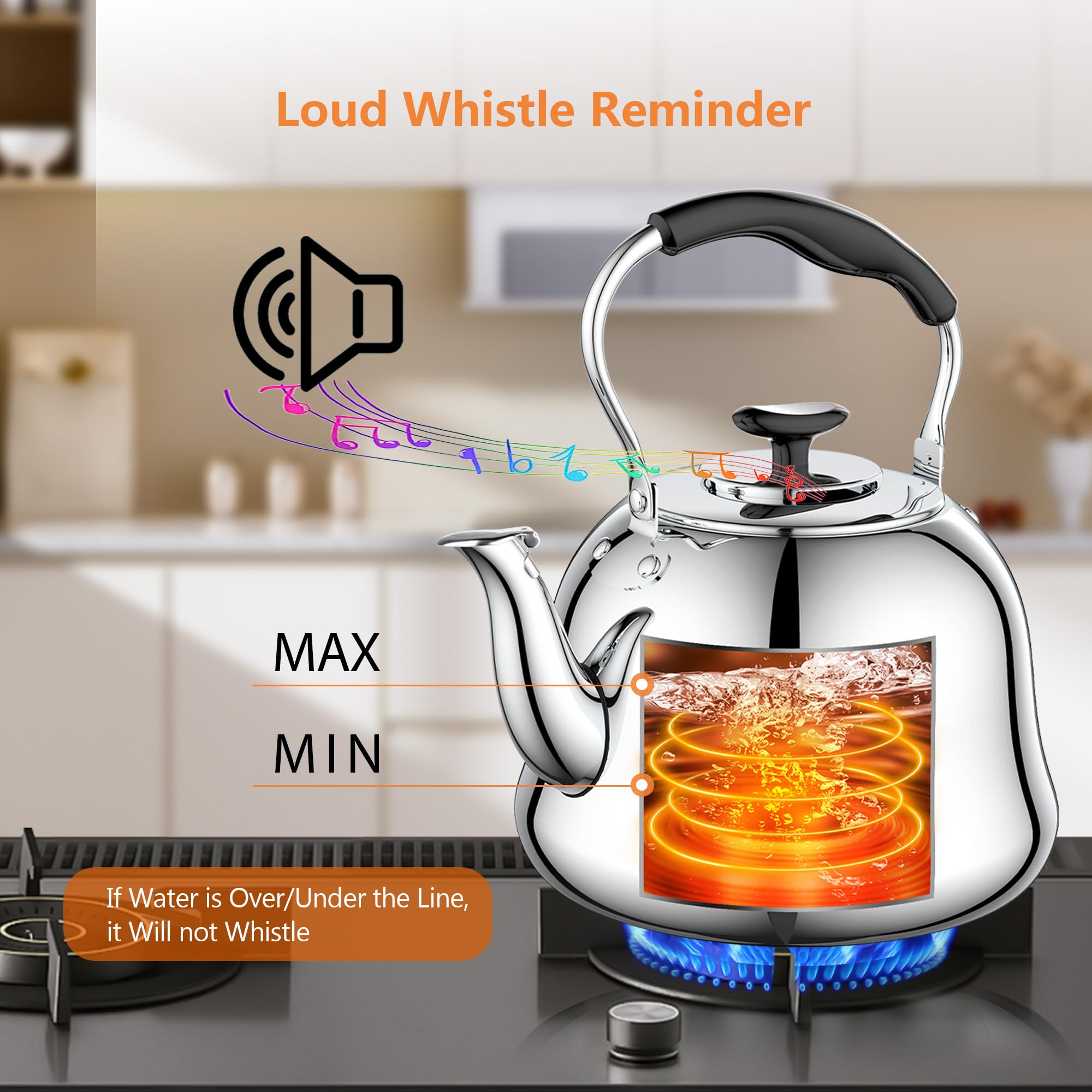 Ring bottom design for quick heating on stovetop