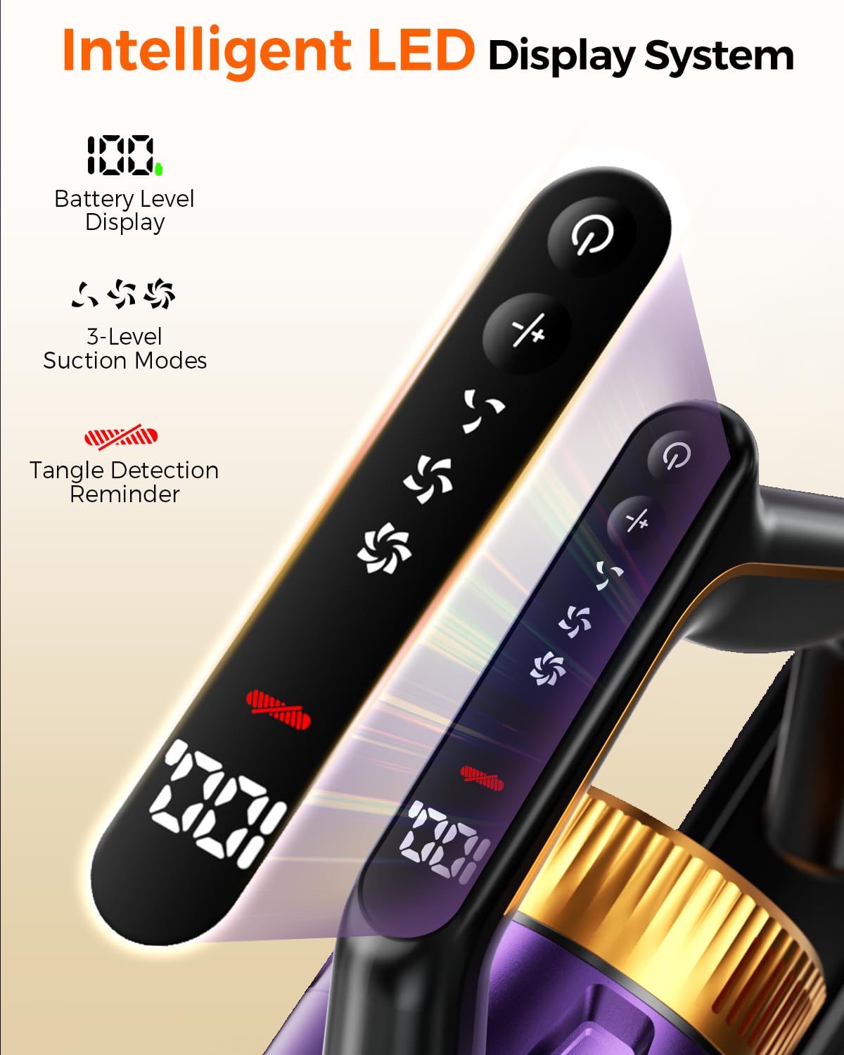 Rittvot cordless vacuum cleaner 65 minute runtime image