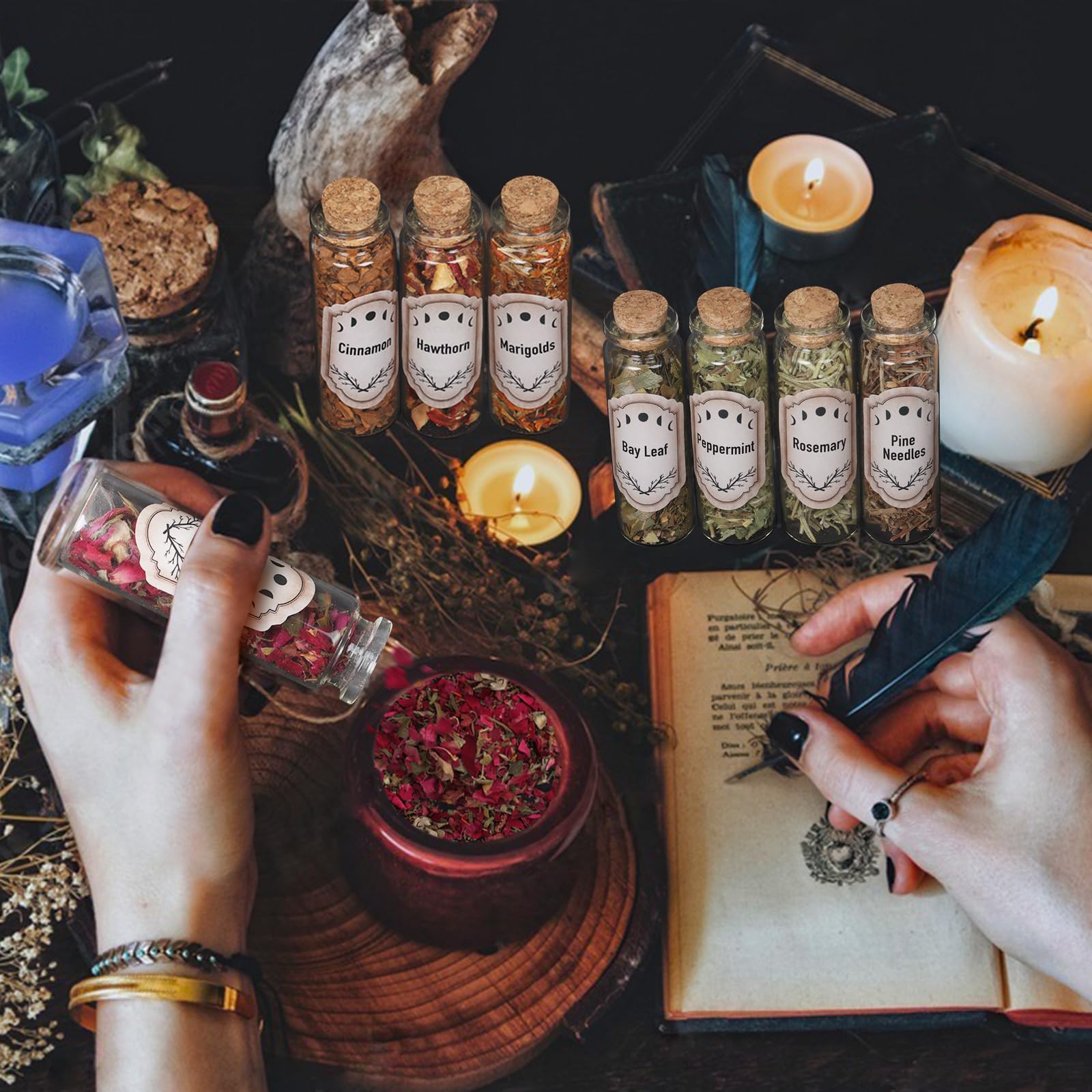 DIY herbal kit for candle making incense and sachets