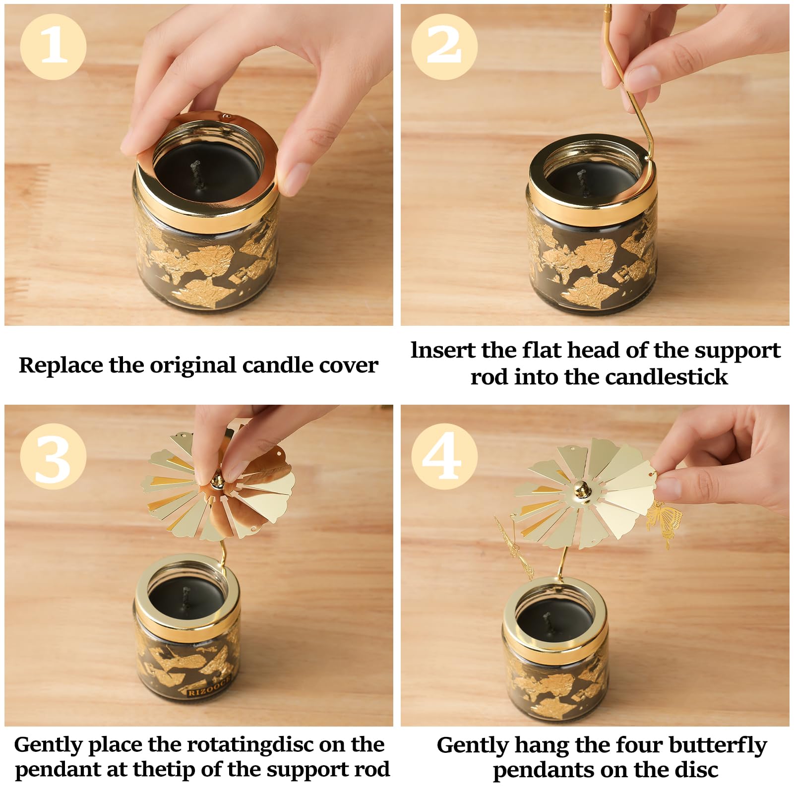 Lavender scented butterfly candle gift for women