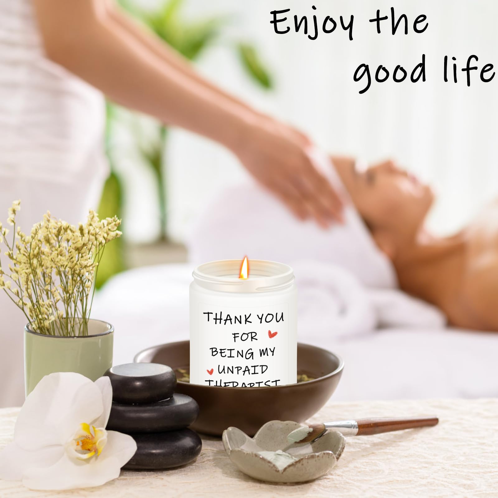 Lead-free wick candle with 50 hour burn time