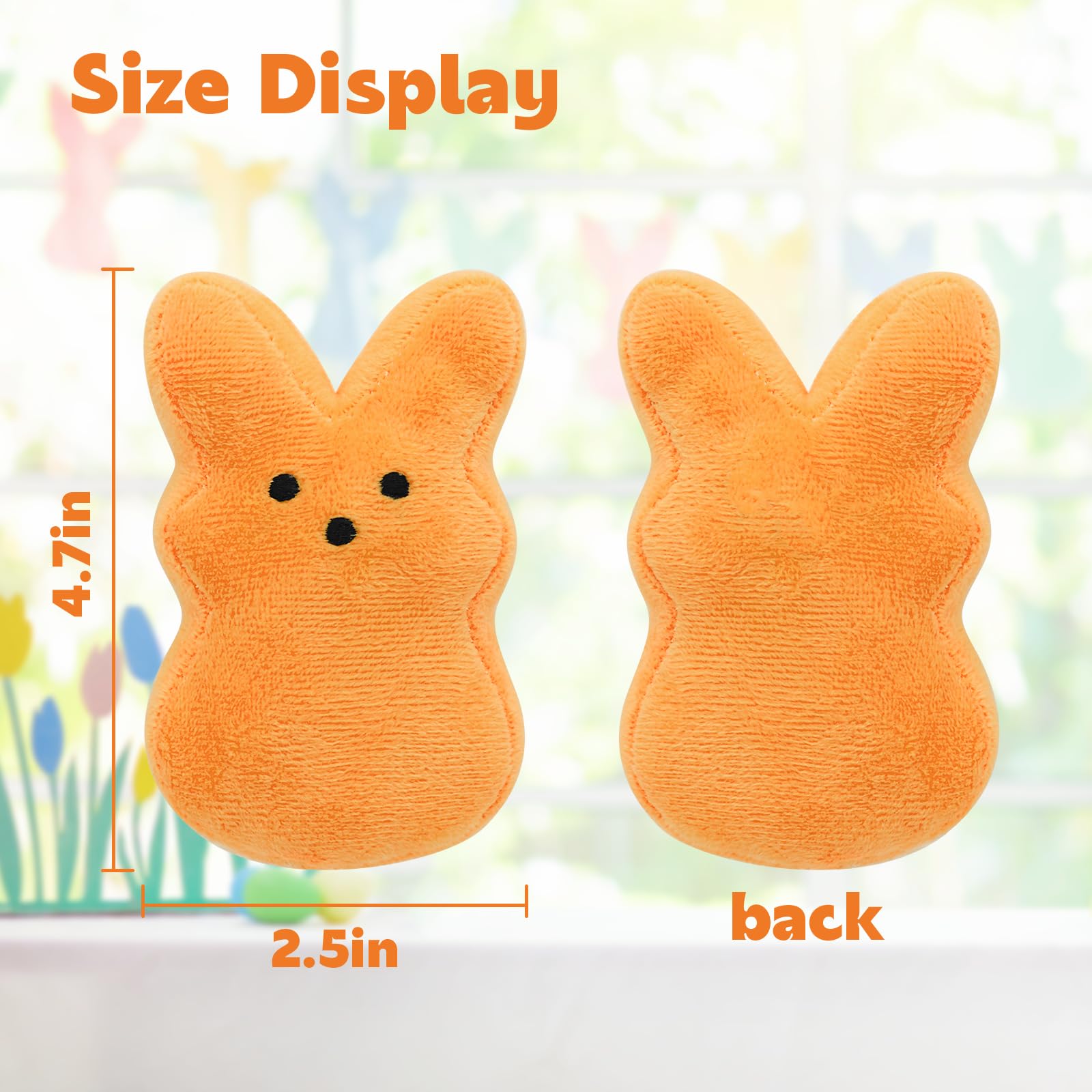 Six piece RLXGCZ Easter Bunny plush set for baskets