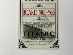 RMS Titanic theme card design for memorabilia