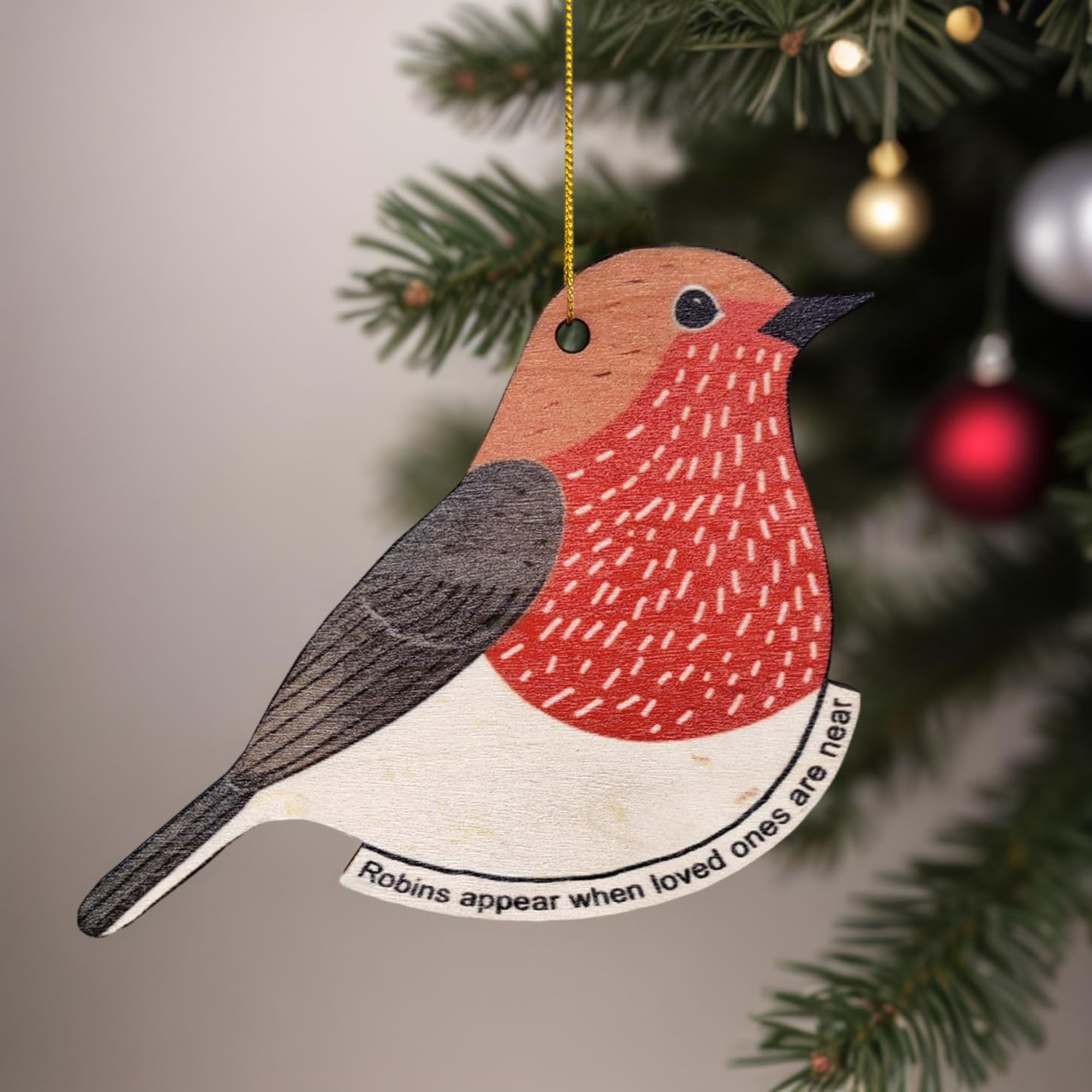 Robin Memory Decoration sentiment near loved ones