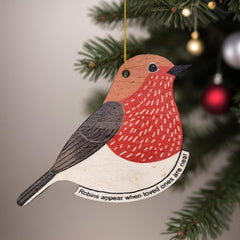 Robin Memory Decoration sentiment near loved ones
