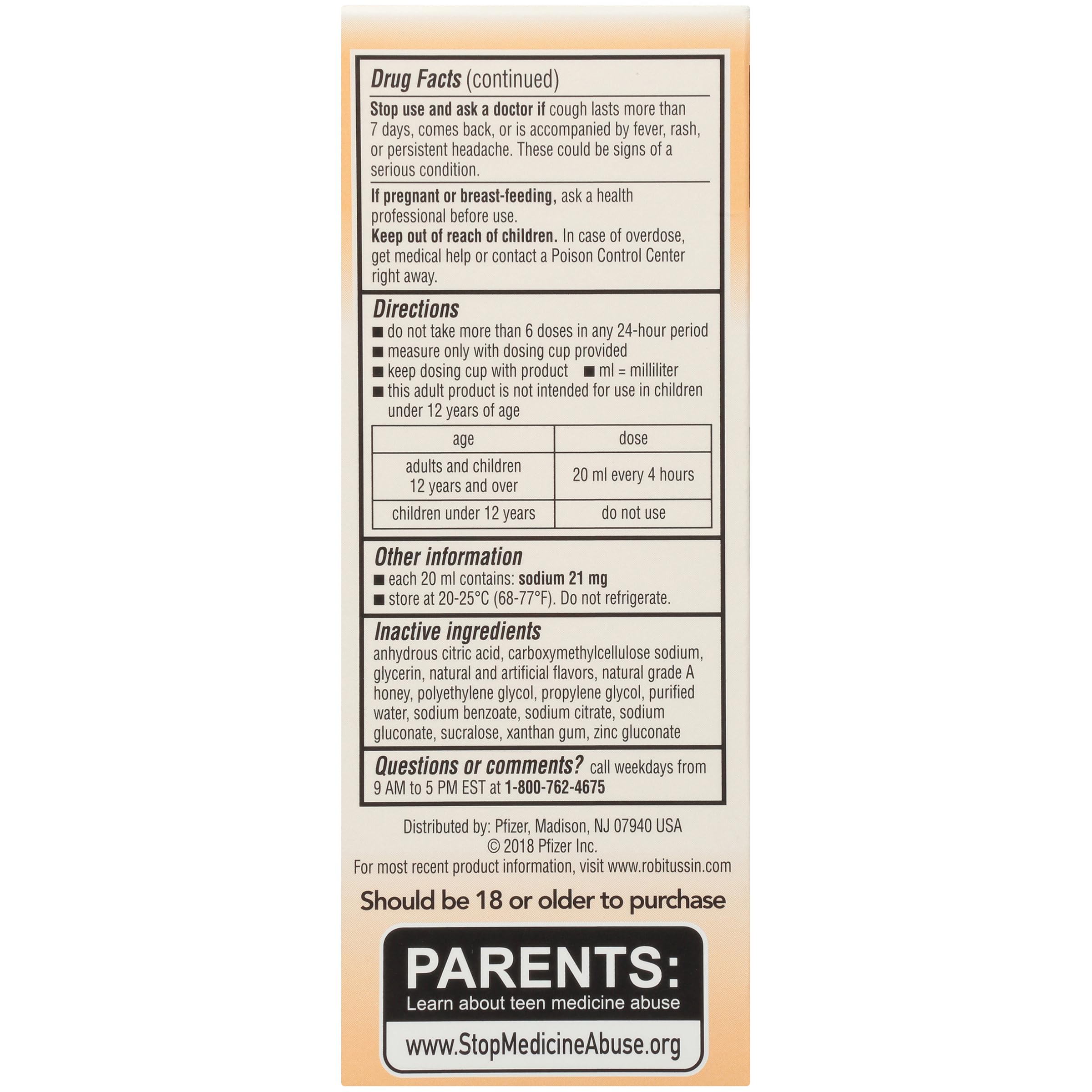 Robitussin DM chest congestion relief liquid 4 oz