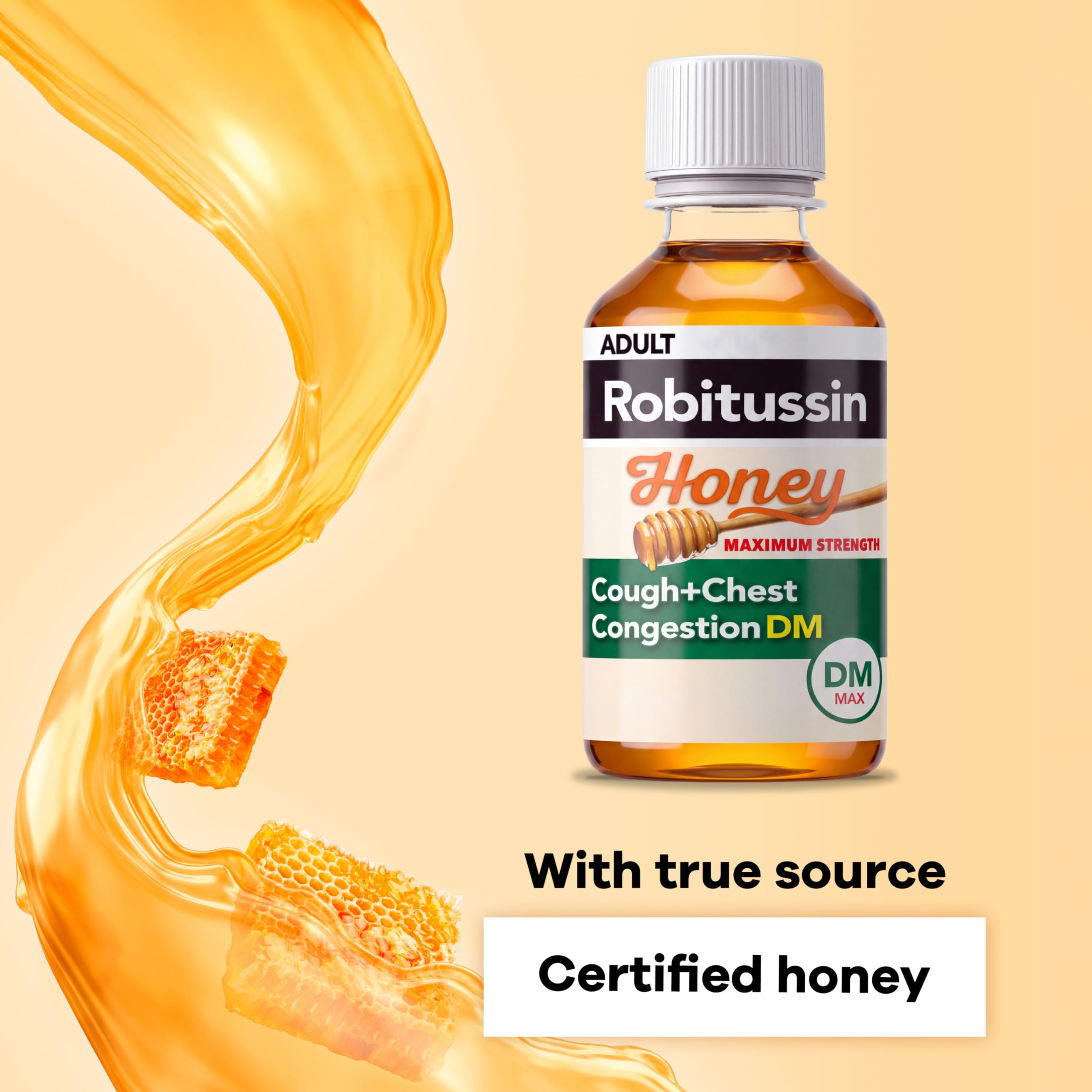Gluten free Robitussin DM cough medicine 4oz bottle