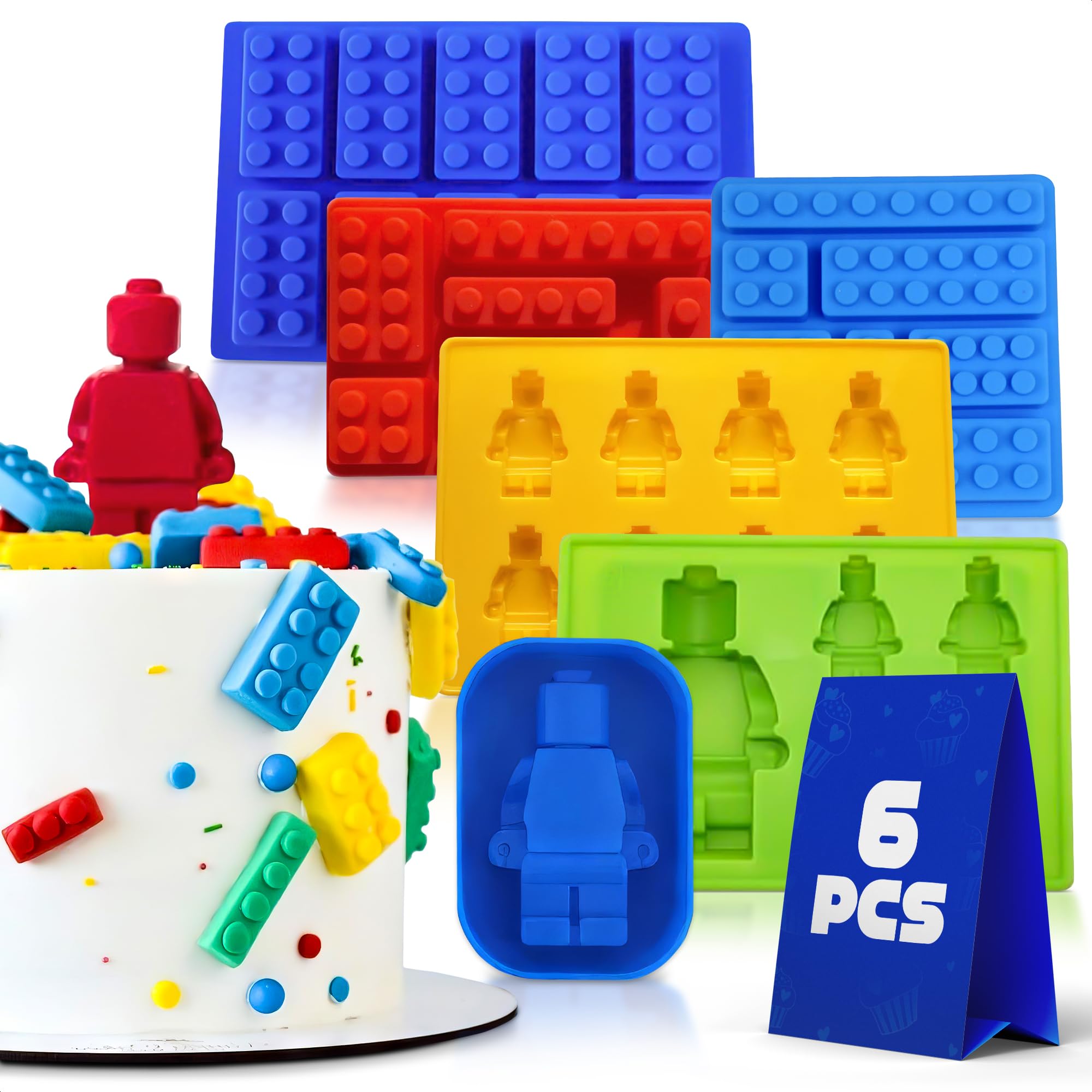 Robot and Bricks silicone molds robot shapes