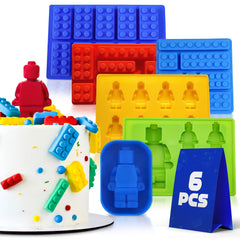 Robot and Bricks silicone molds robot shapes