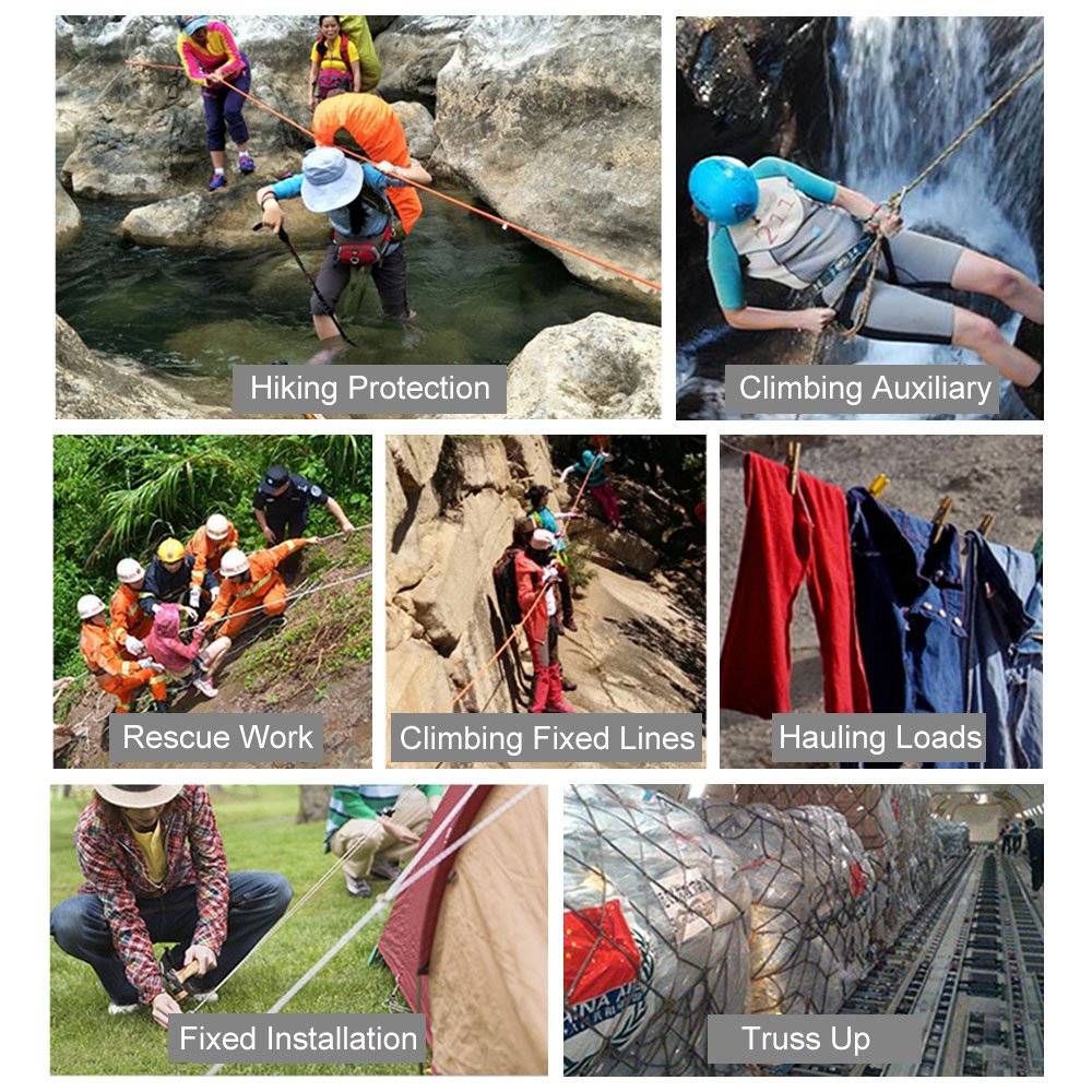 Versatile climbing rope for camping training and aloft work