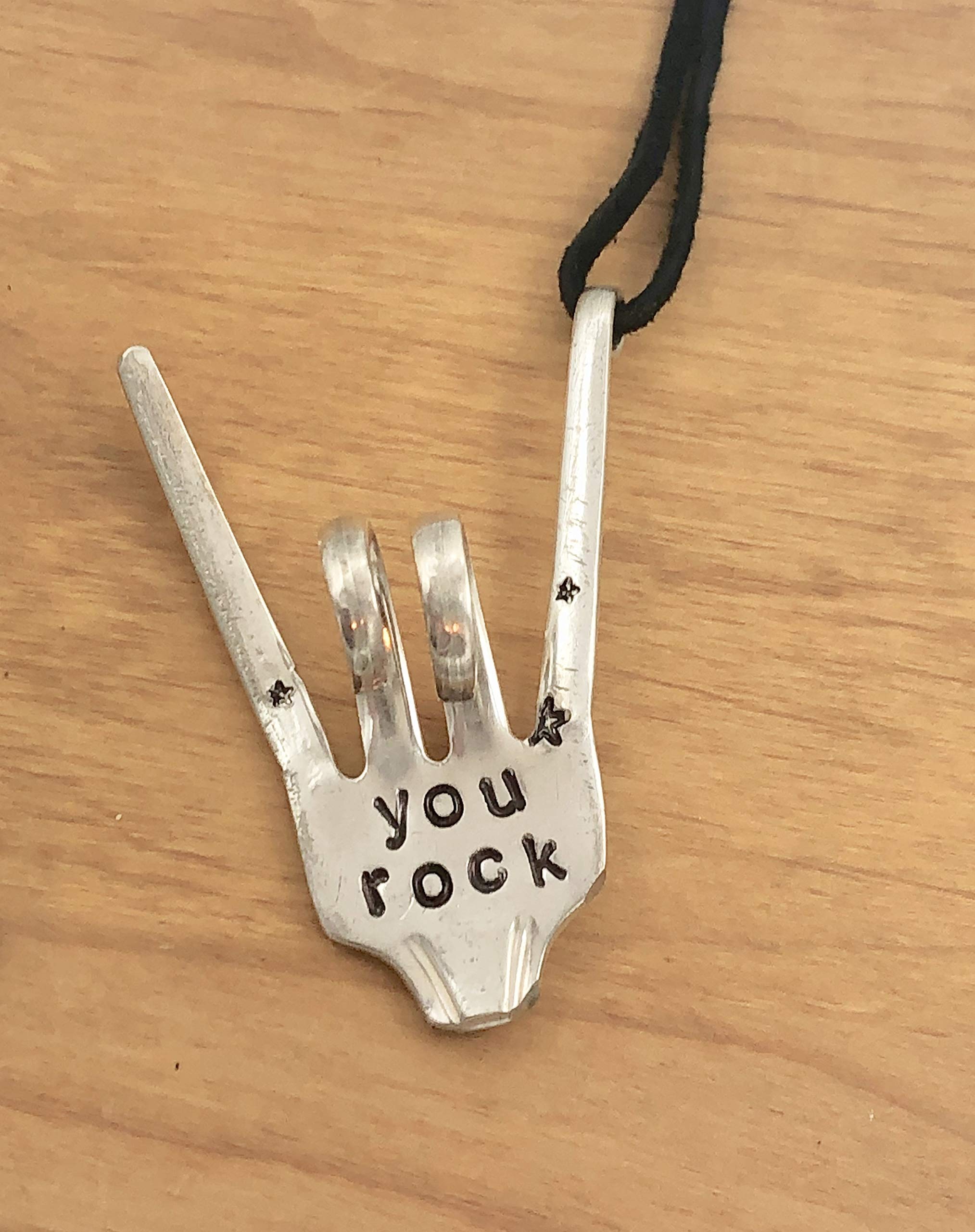 twisted rock n roll fingers design ornament