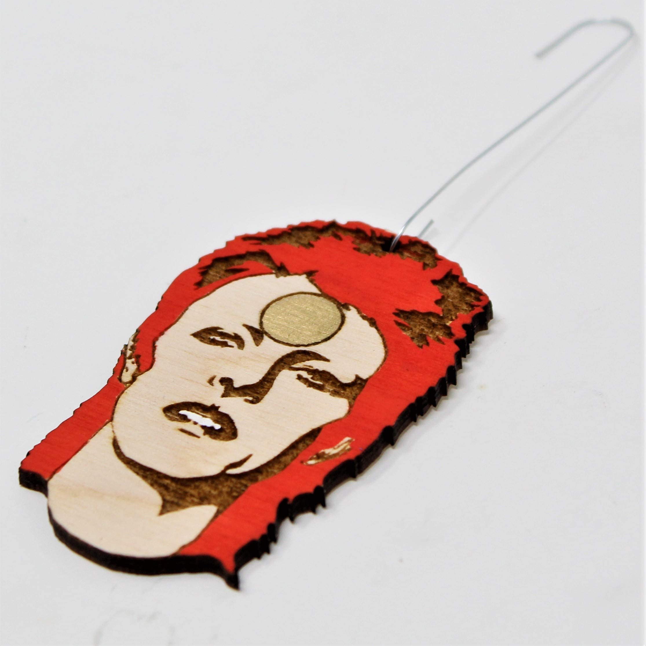 Rockstar Christmas Ornament Ziggy Starman detail