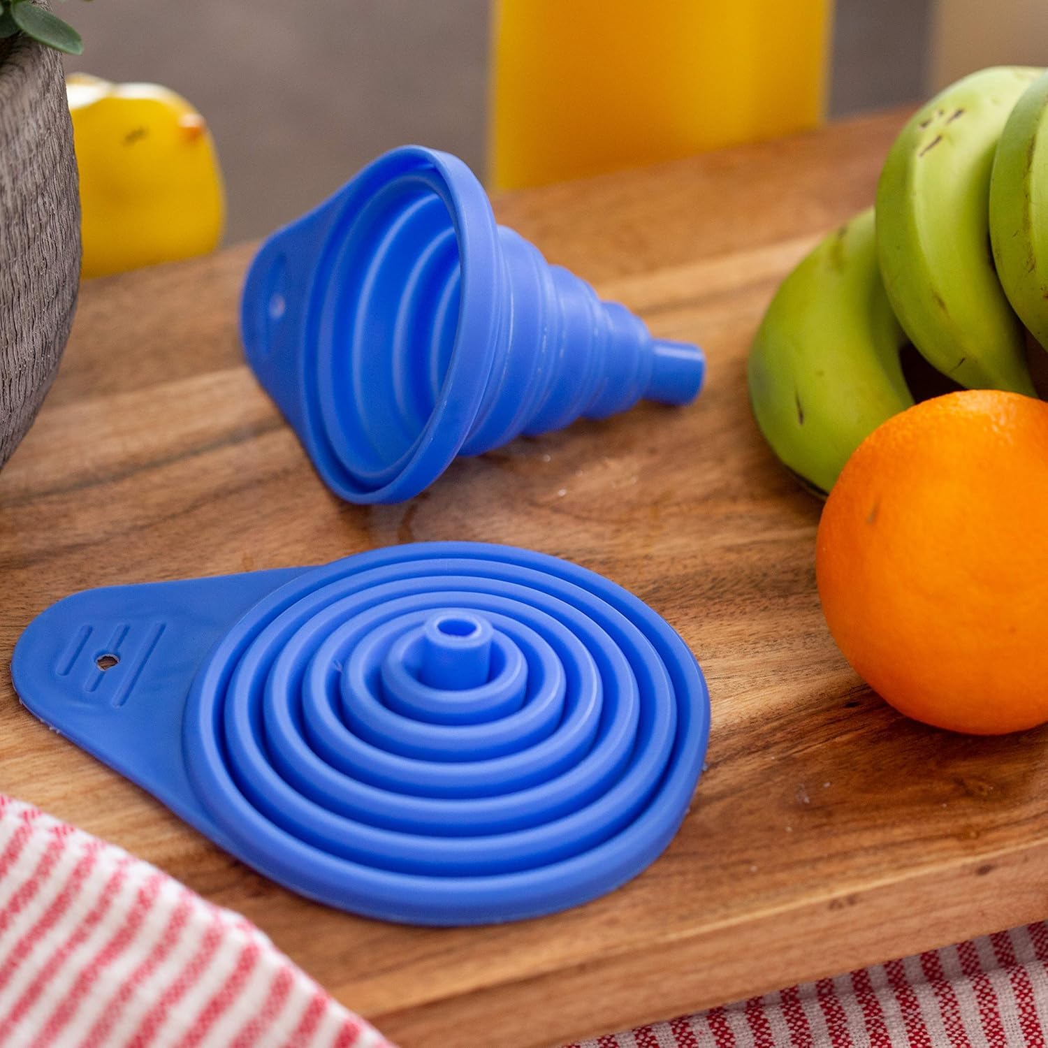 BPA-free plastic kitchen funnel by Rocky Mountain Goods for bottles