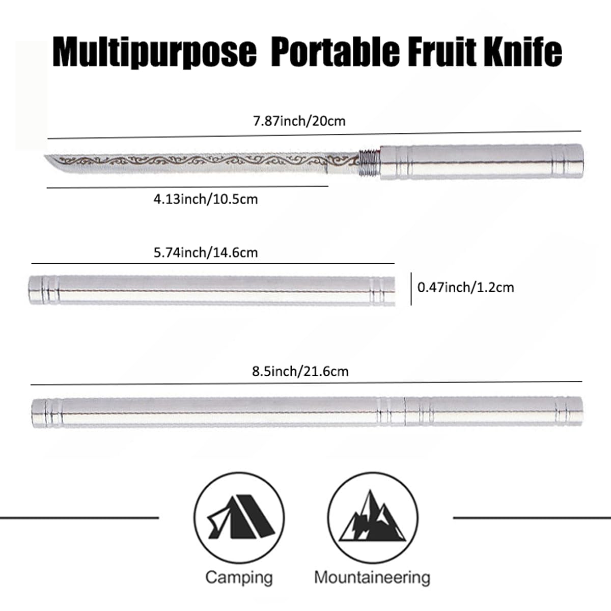 Roczipeng 4-13-inch all-steel fruit knife with sheath