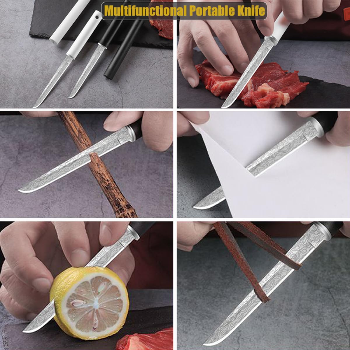 Patterned blade reduces sticking Roczipeng knife