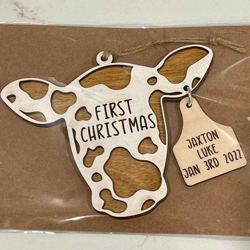 Rodeo baby ornament for farmhouse Christmas tree