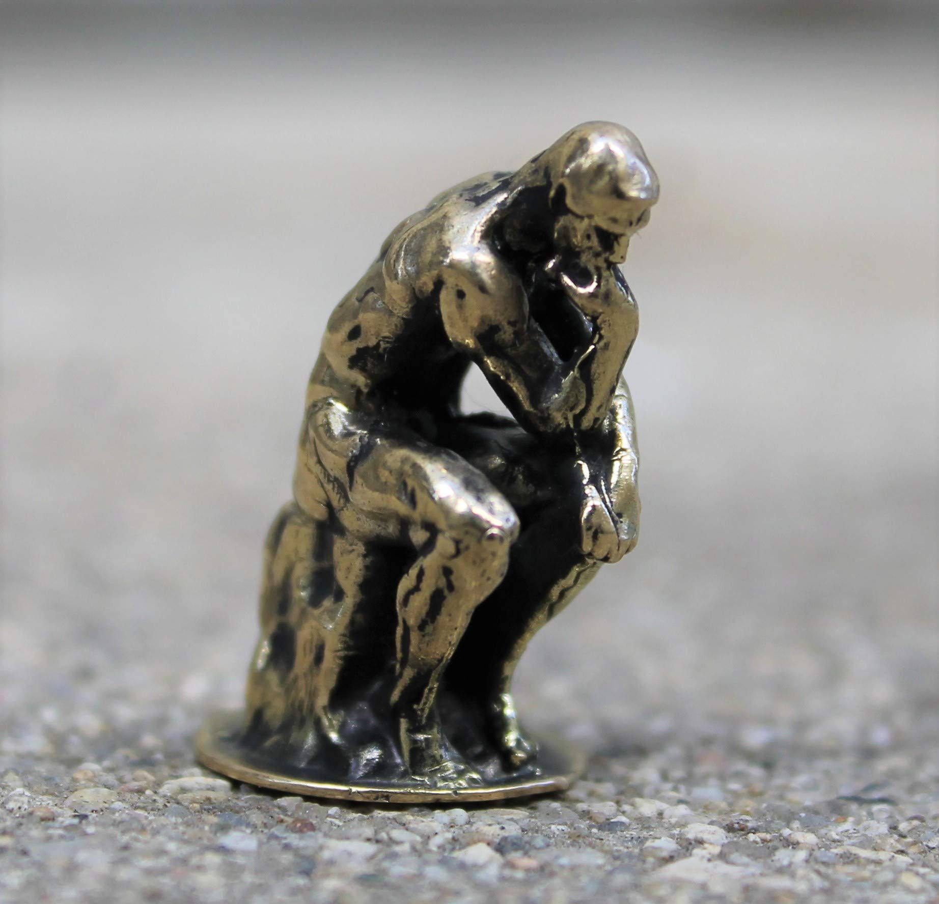 Rodin brass sculpture decor for home office