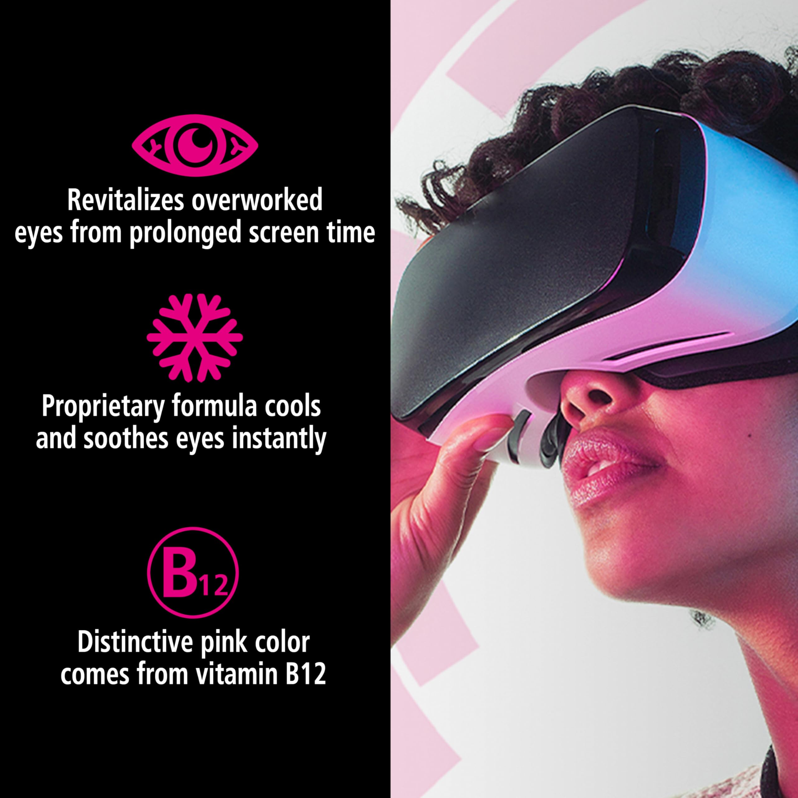 Cooling action highlighted on Rohto Digi-Eye Drops packaging