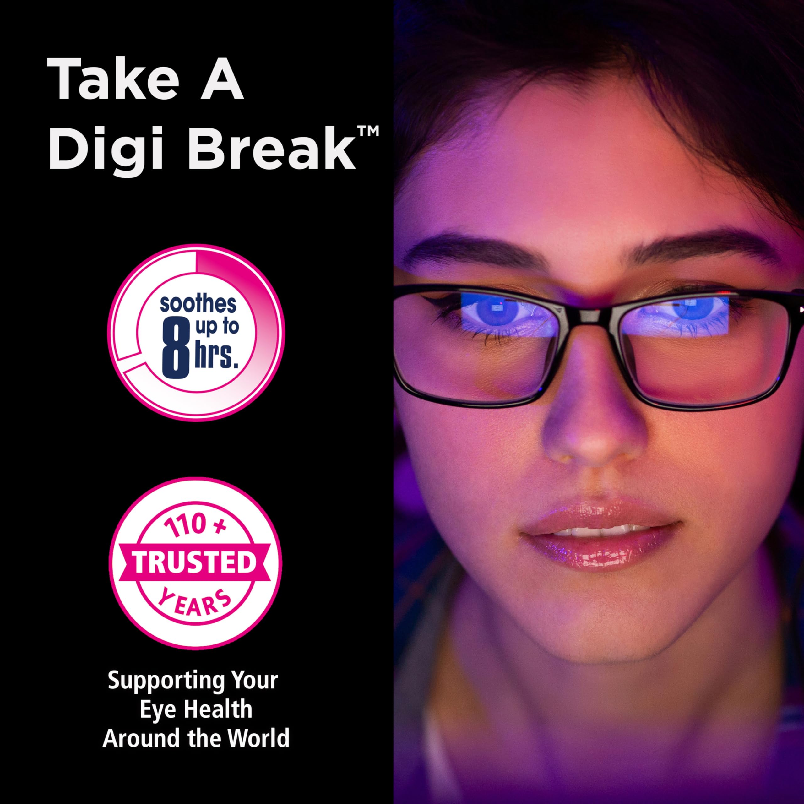 Digi-Eye Drops digital eye strain branding on packaging
