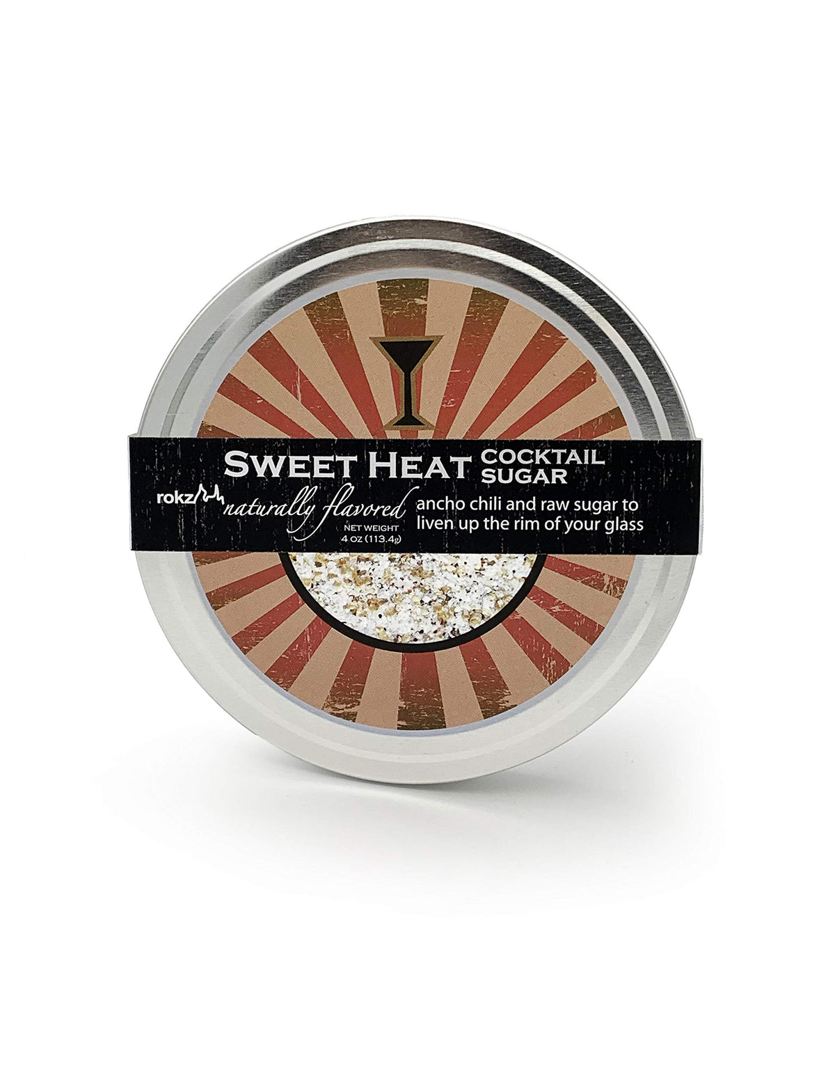 rokz Sweet Heat Cocktail Sugar Rimmerz 4 ounce packaging