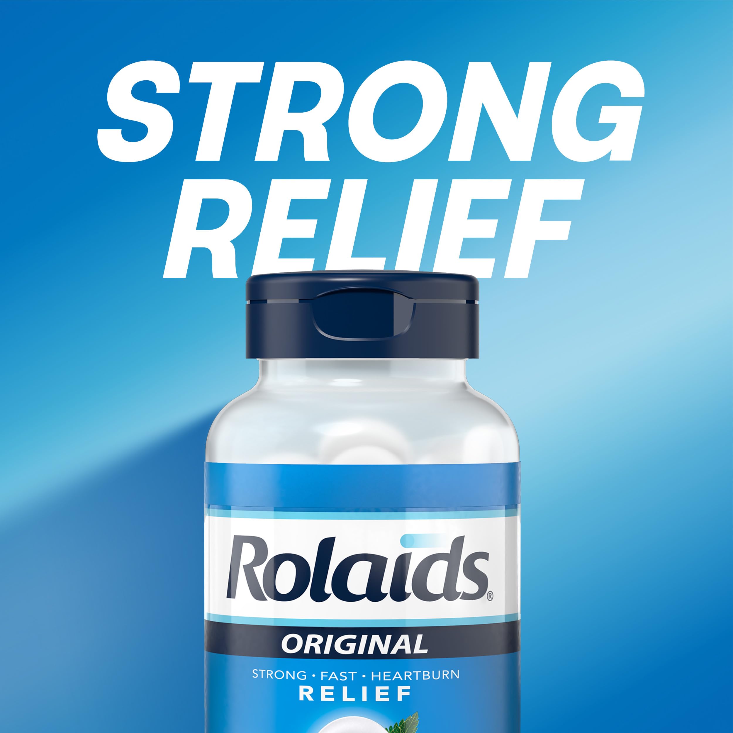 Rolaids mint flavor chewable tablets on shelf