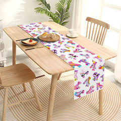 indoor and outdoor use roller skate party table runner