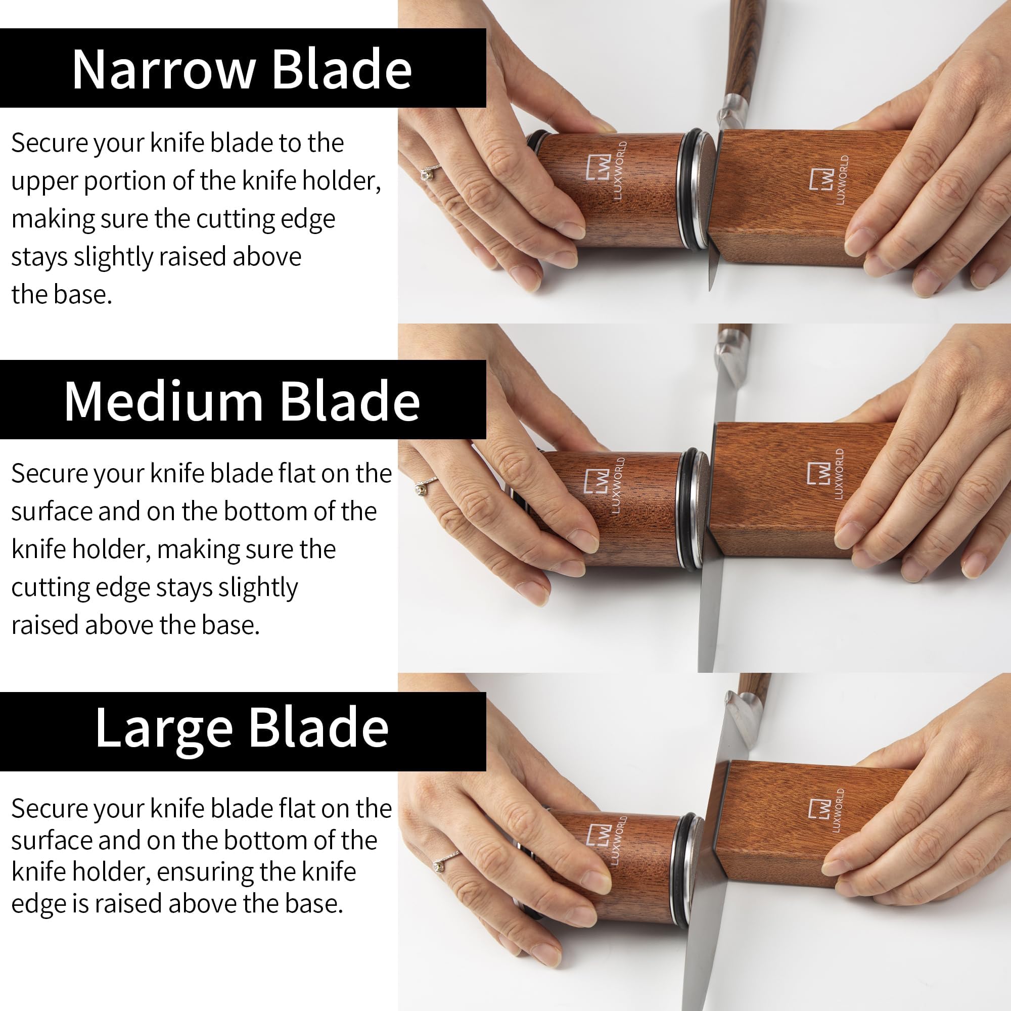 15 degree magnet setting on Rolling Knife Sharpener for small knives