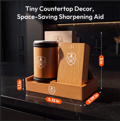 Rolling Knife Sharpener Kit with diamond disc stage