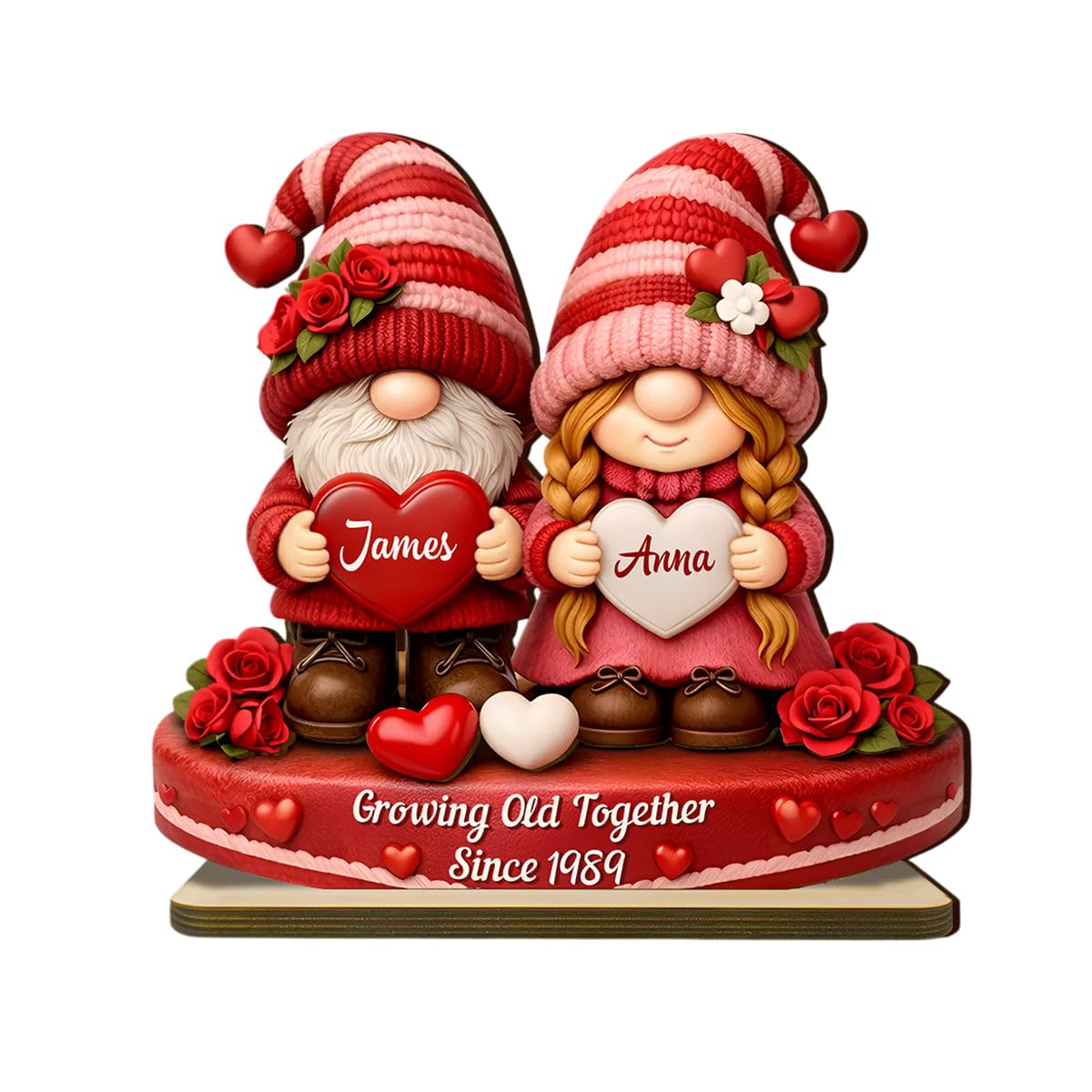 Romantic Couple acrylic photo plaque 4x6 display