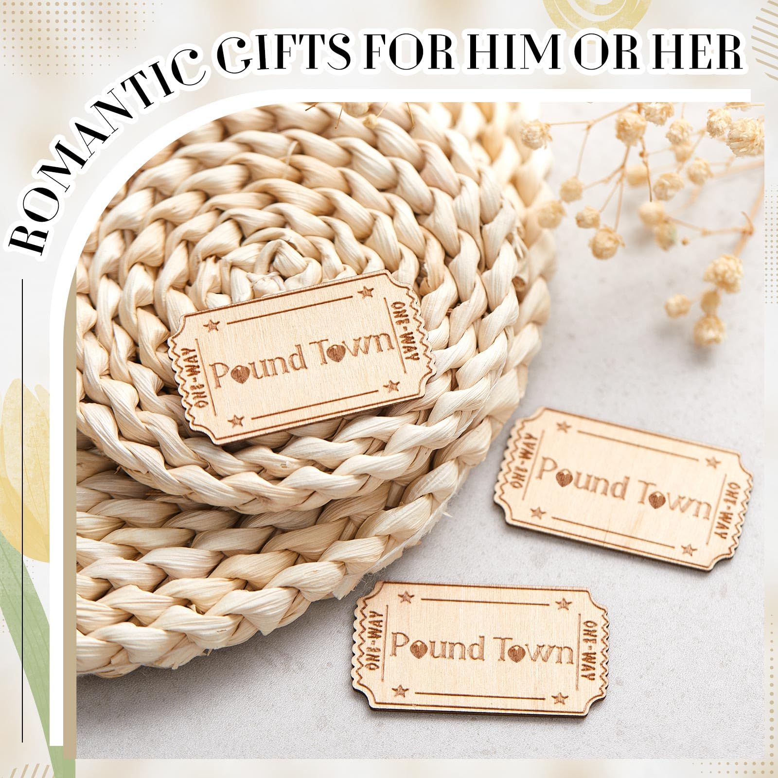Town tickets for anniversaries and Valentine gifts