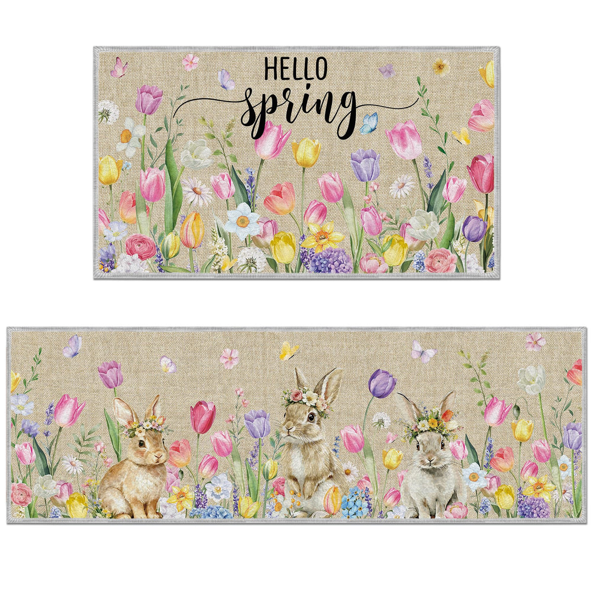 Romart Easter Kitchen Rugs Set 16x28 mat