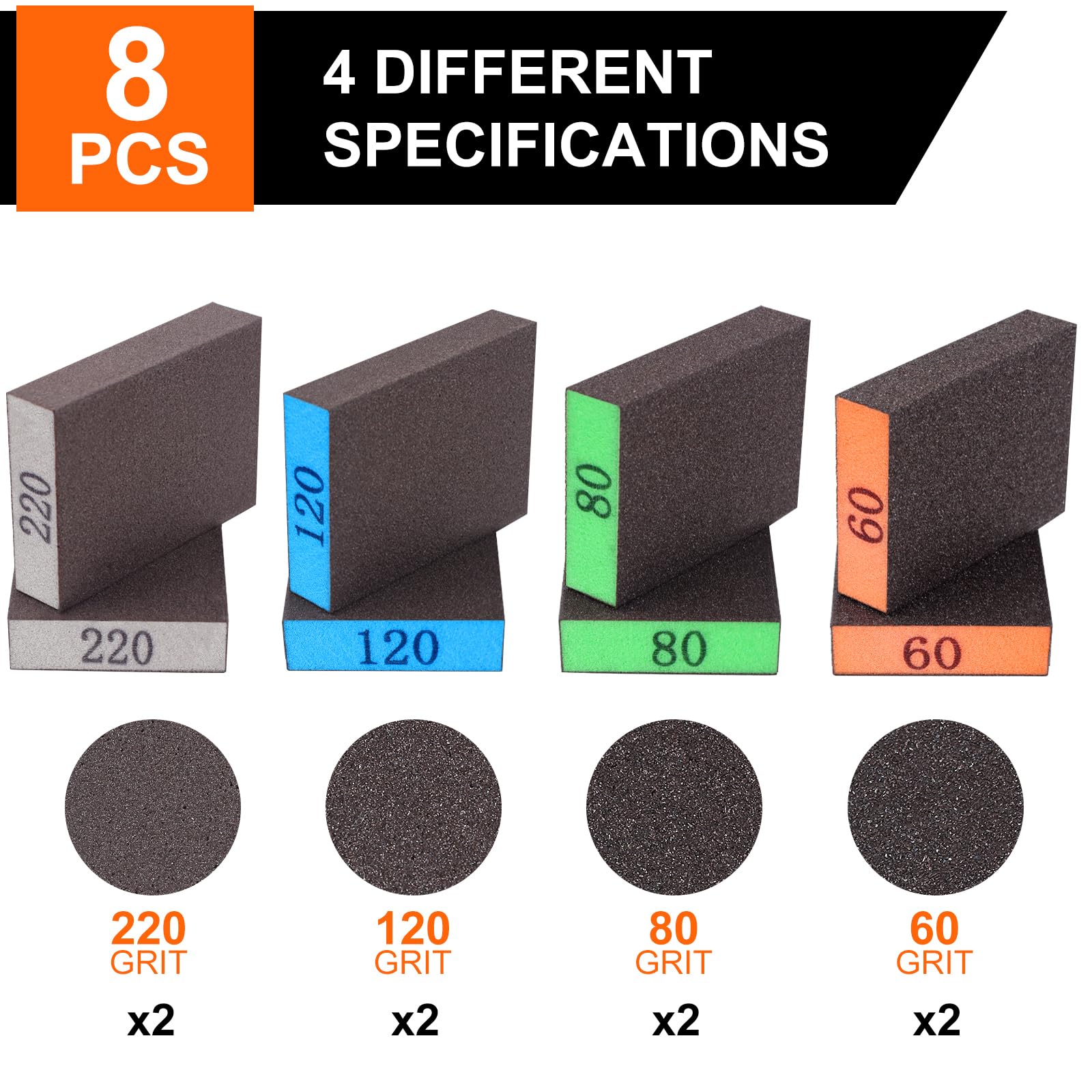 Romeda sanding block 120 grit blue for furniture finishing