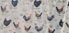 Rooster Valance 41-42 inch wide by 18 inch long kitchen curtain
