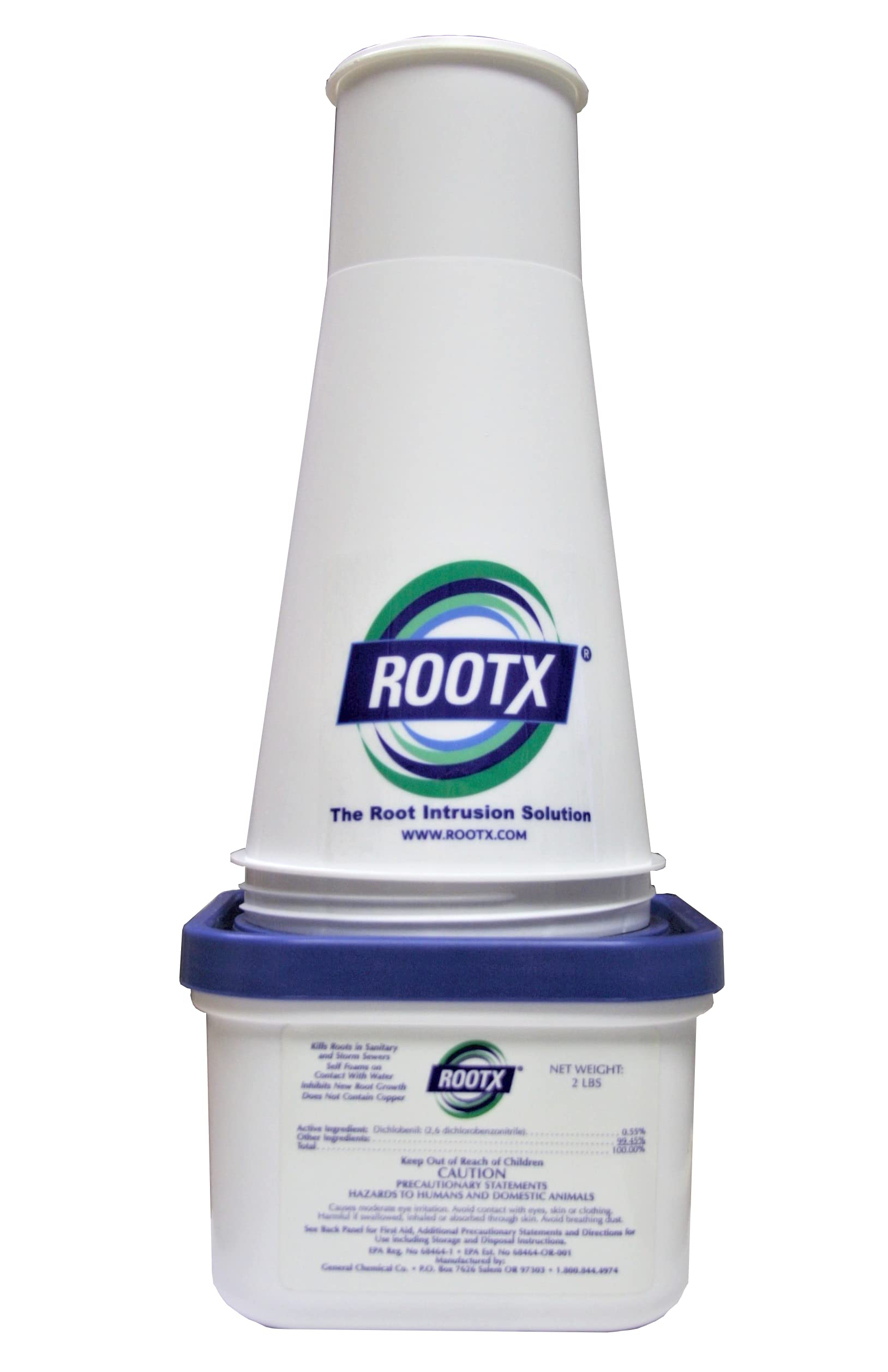 ROOTX 2LB jar foaming root control with funnel applicator