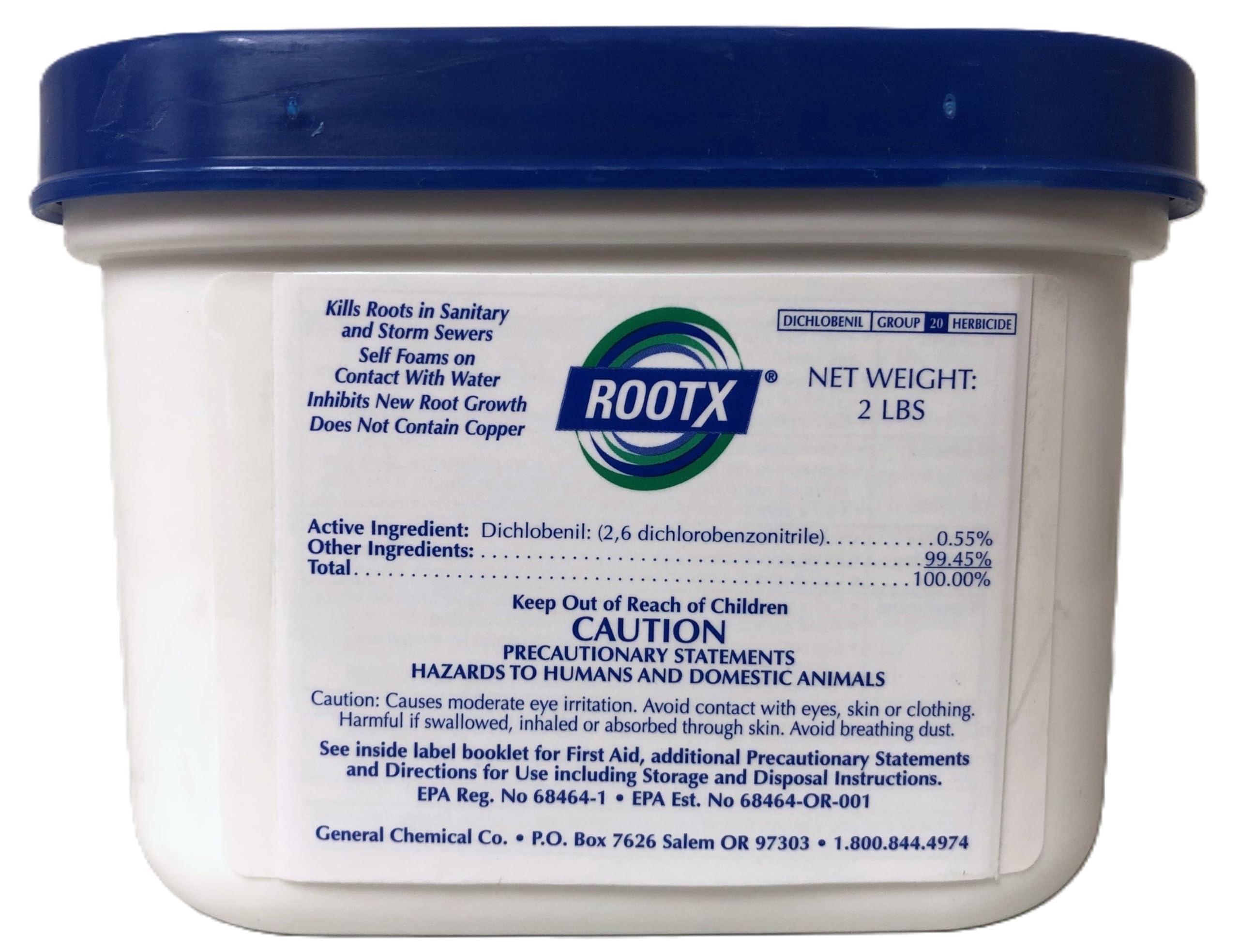 Septic system root control product packaging for ROOTX