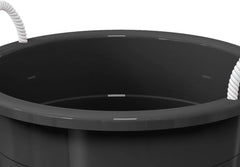 black multi-purpose storage tub suitable for laundry toys beverages and gardening items