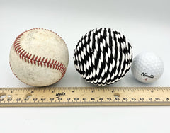 Rope wrapped ball decor used as bowl filler
