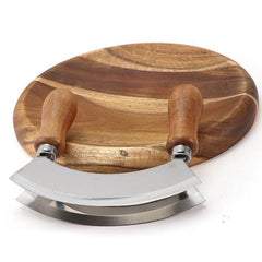 Round cutting board 20x20 cm acacia wood