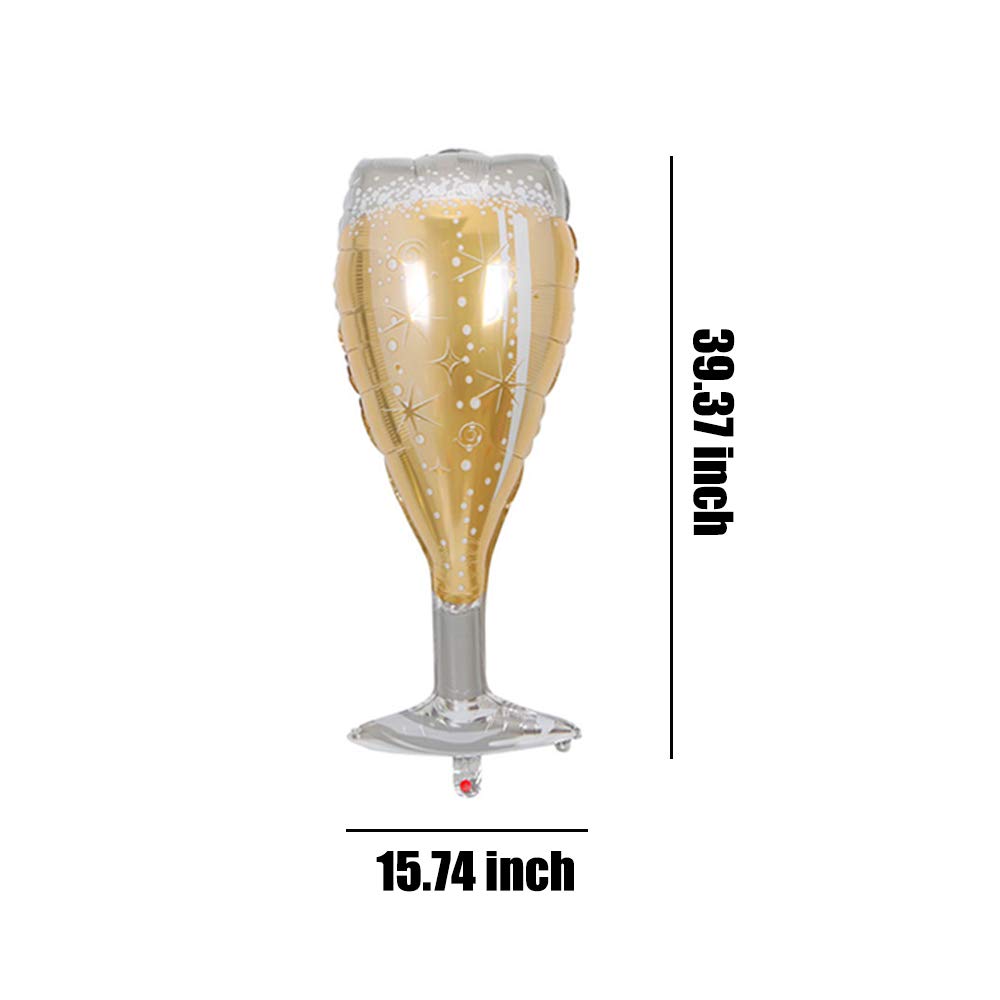rose gold champagne balloons set of 4 HORUIUS